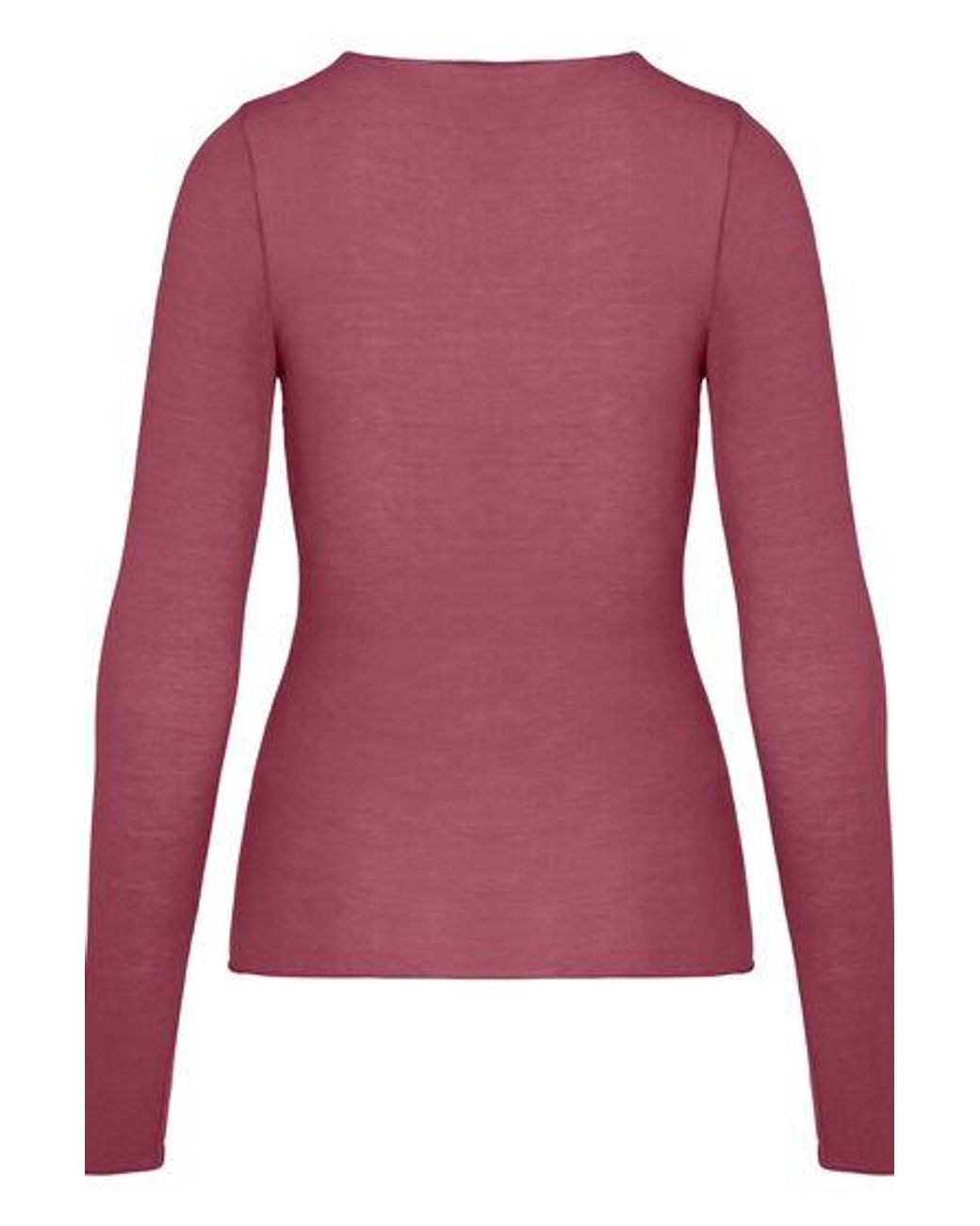 Hunkemöller Pink Super Soft Lace V-Neck Shirt With Cashmere