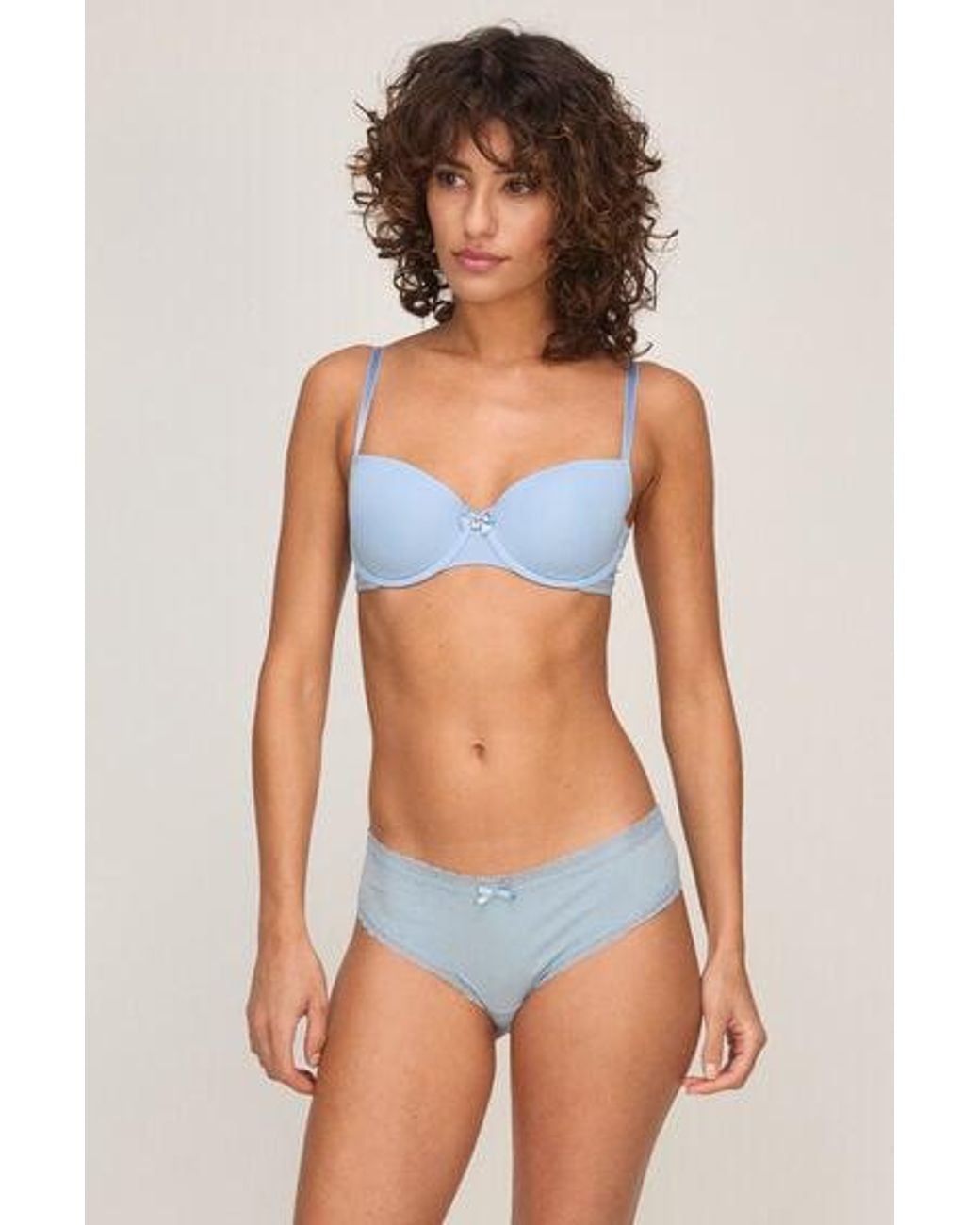 Hunkemöller Blue Georgia Cotton Brazilian