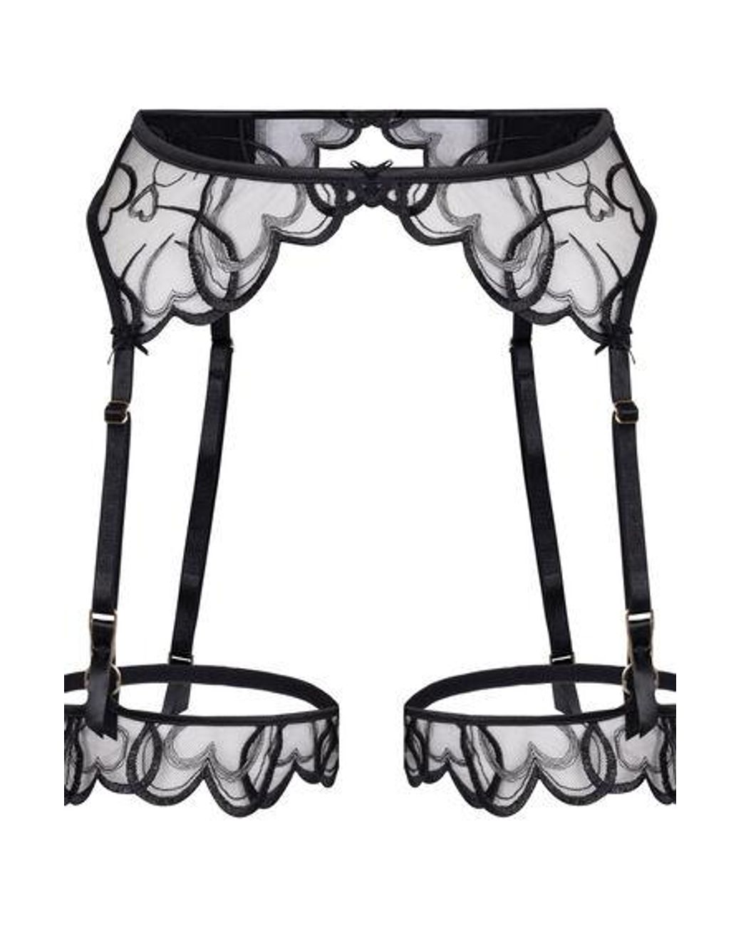 Hunkemöller Black Olivia Suspenderbelt