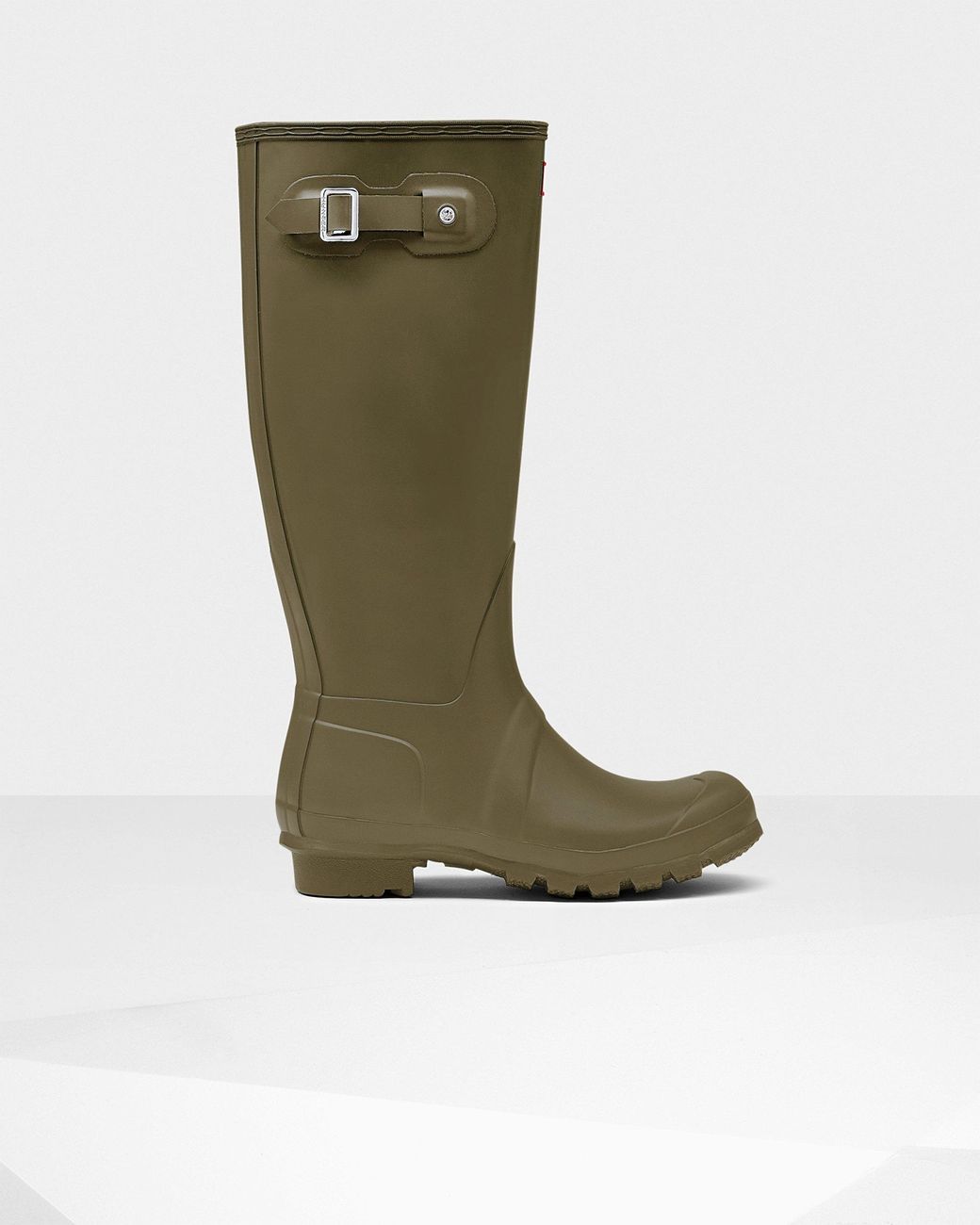 HUNTER Rubber Original Fsc®-certified Tall Wellington Boots in Olive ...