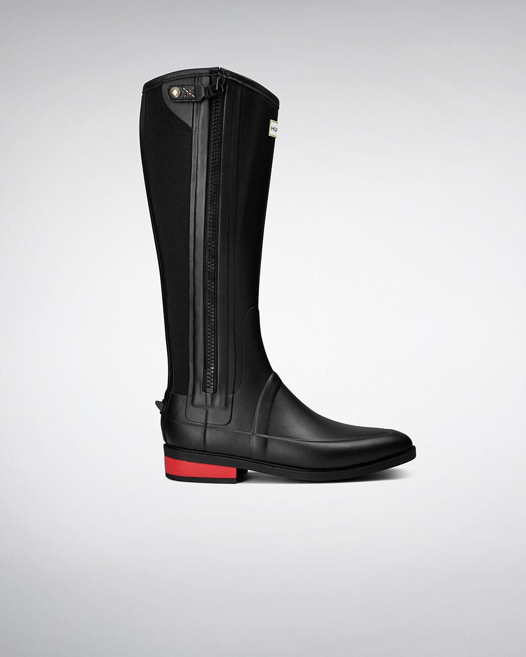 HUNTER Women's Wellesley Rubber Riding Boots in Black | Lyst Canada