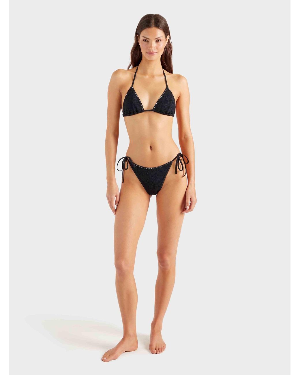 Hunza G Black Gina Swarovski Bikini