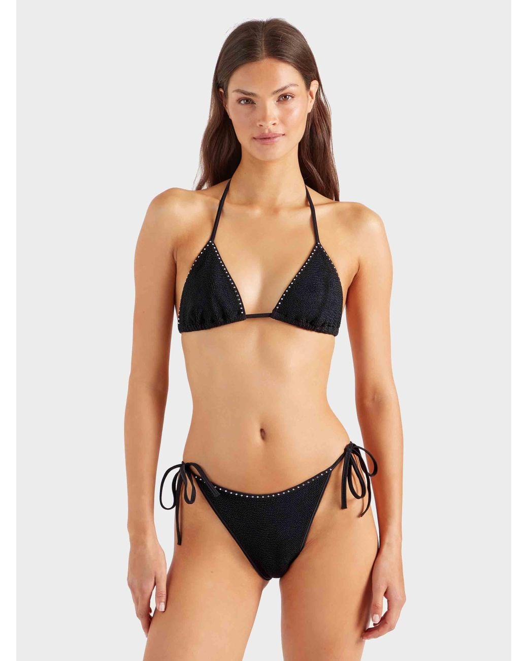 Hunza G Black Gina Swarovski Bikini