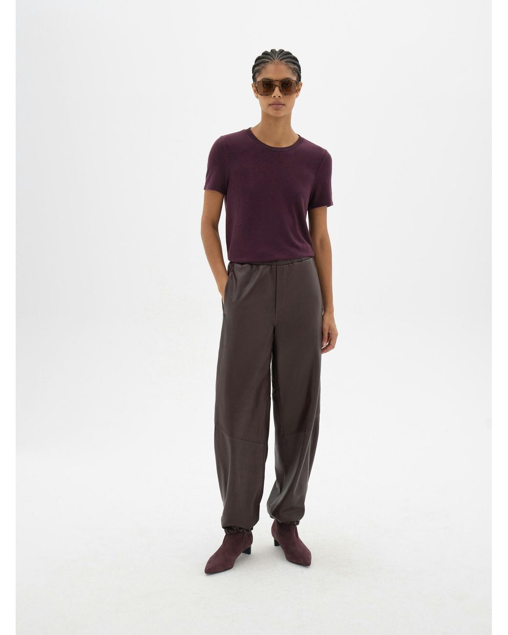 Hush Purple Elarae Supersoft Crew T-Shirt