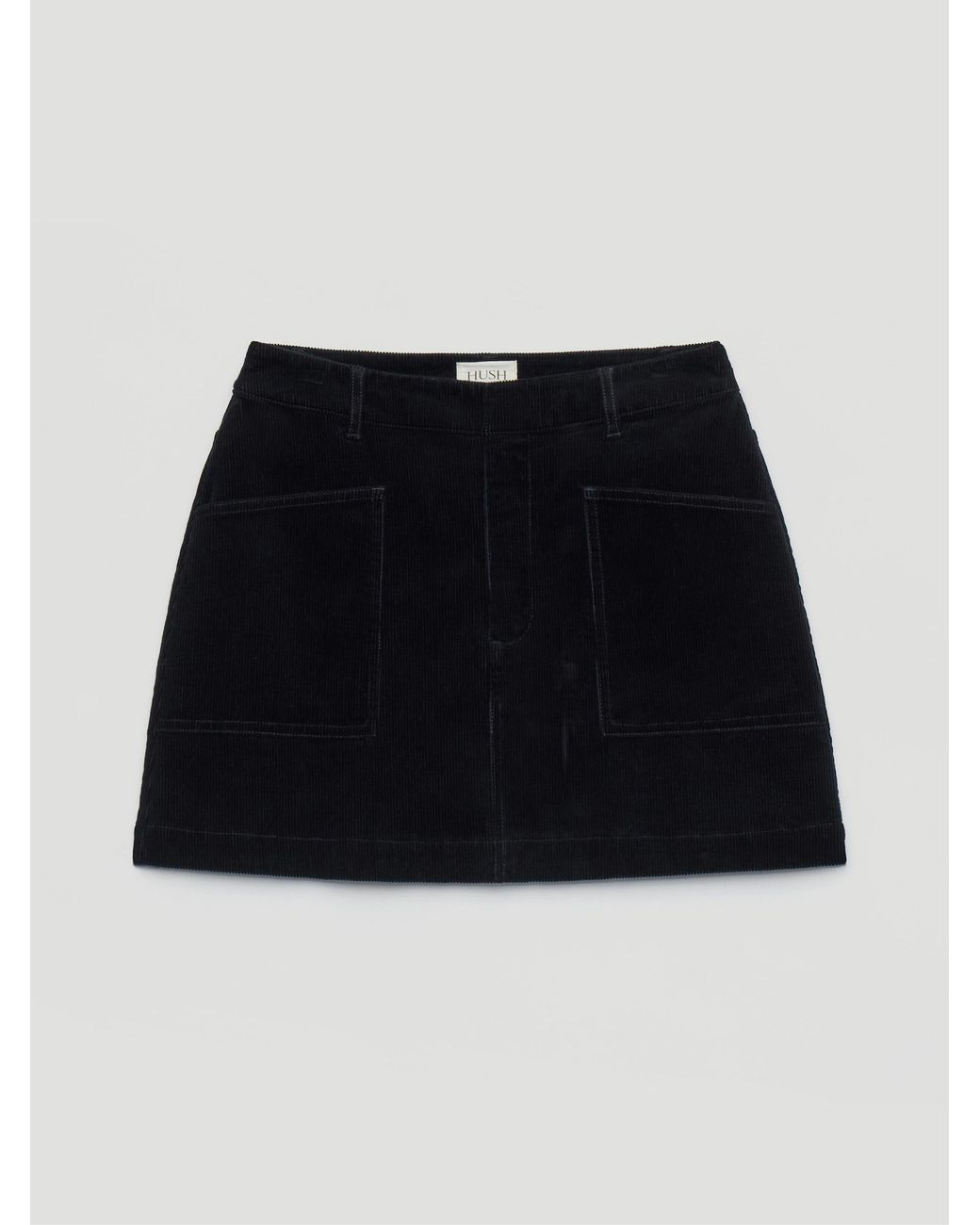 Hush Blue Cordi Cotton Corduroy Mini Skirt