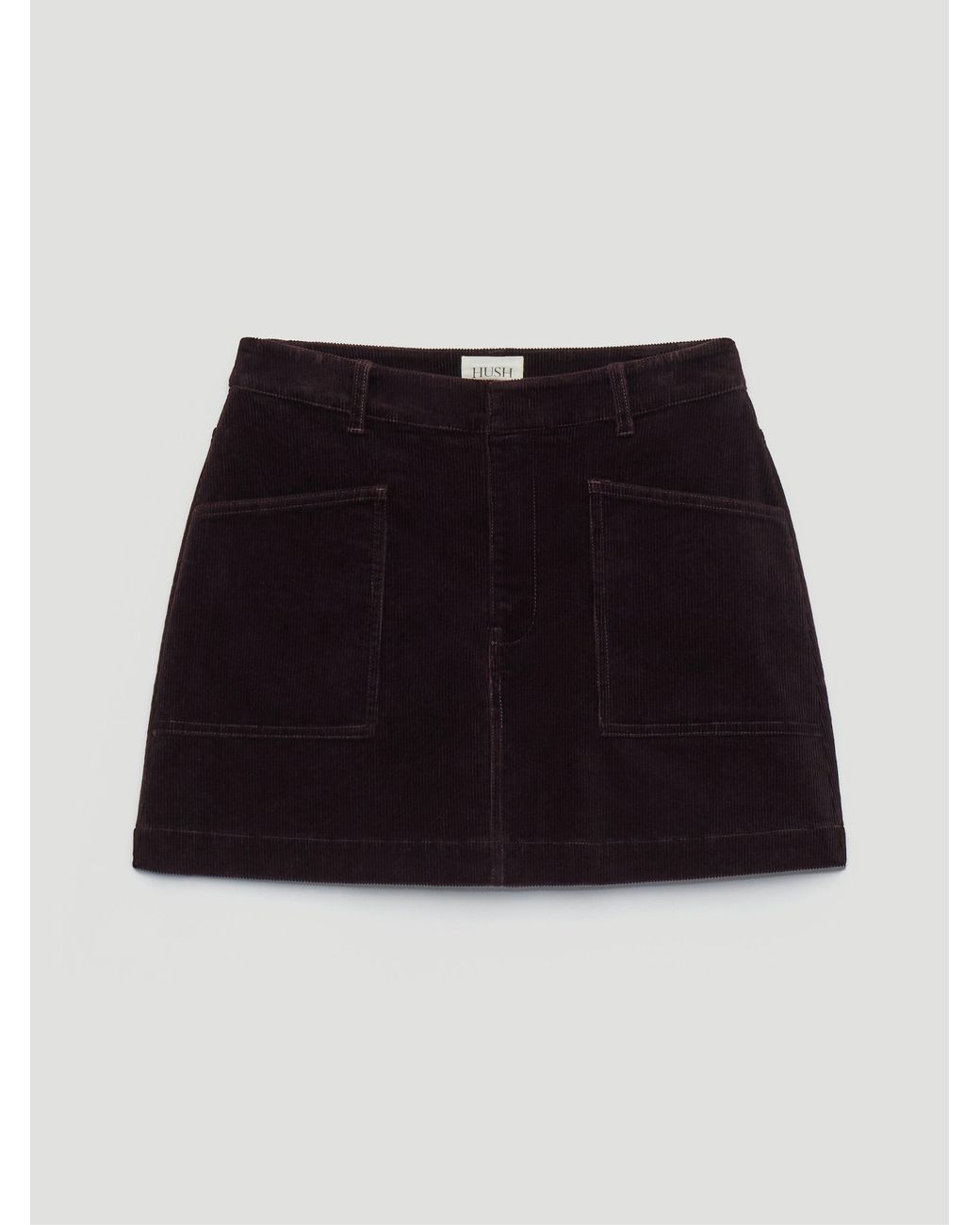Hush Natural Cordi Cotton Corduroy Mini Skirt