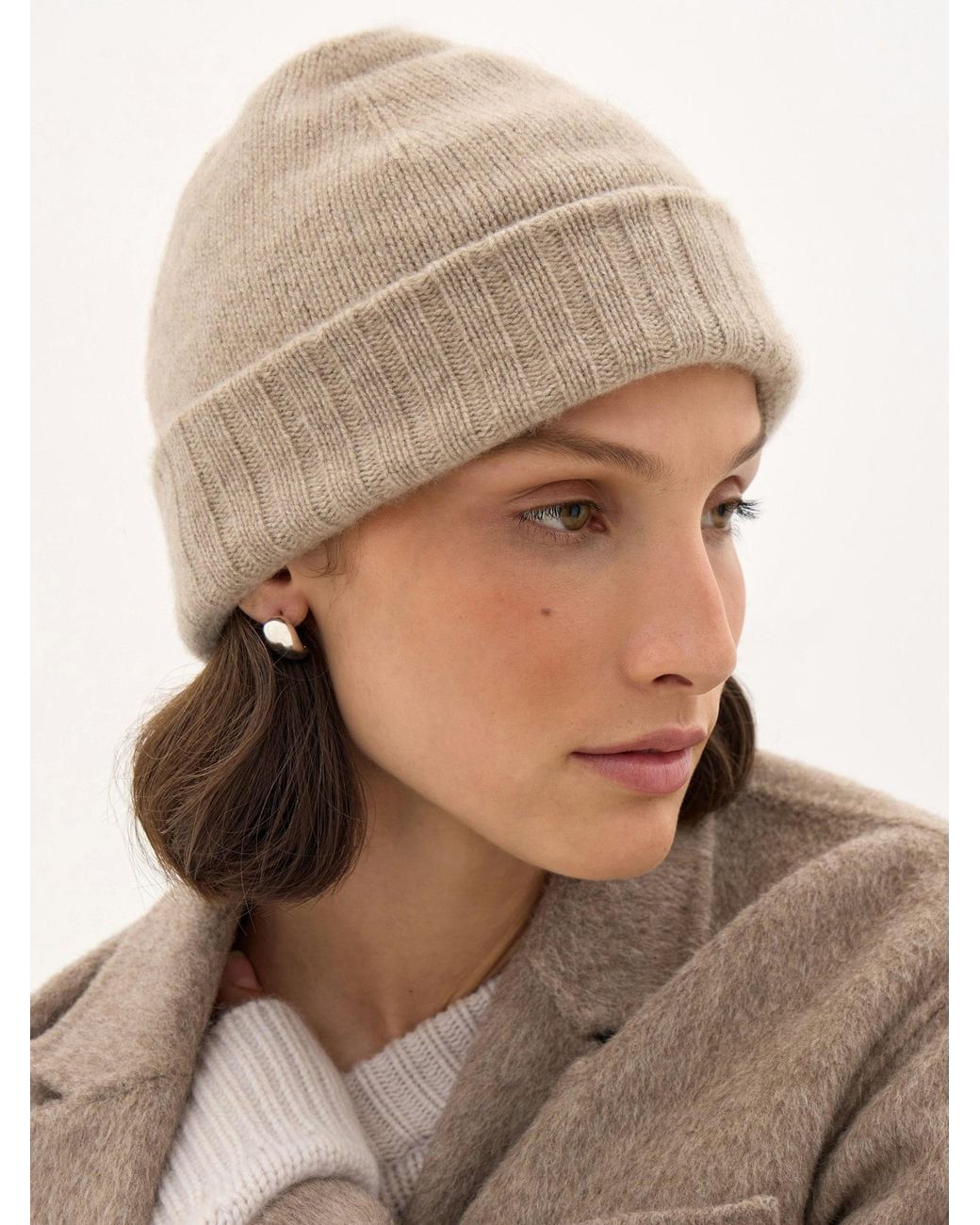 Hush Natural Cashmere Beanie