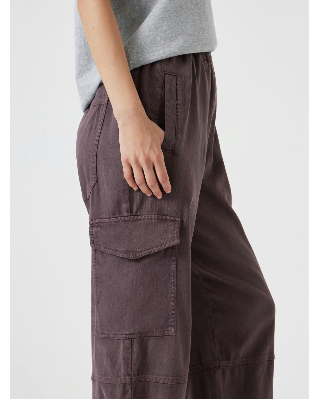 Hush Multicolor Ava Washed Cargo Trousers