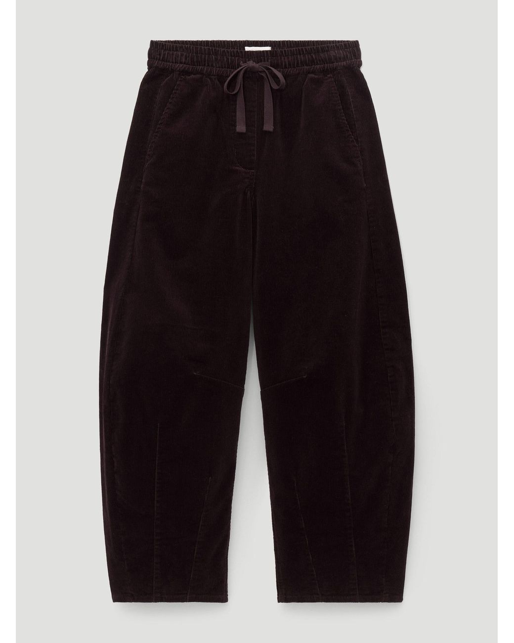 Hush Black Rina Corduroy Barrel Trousers