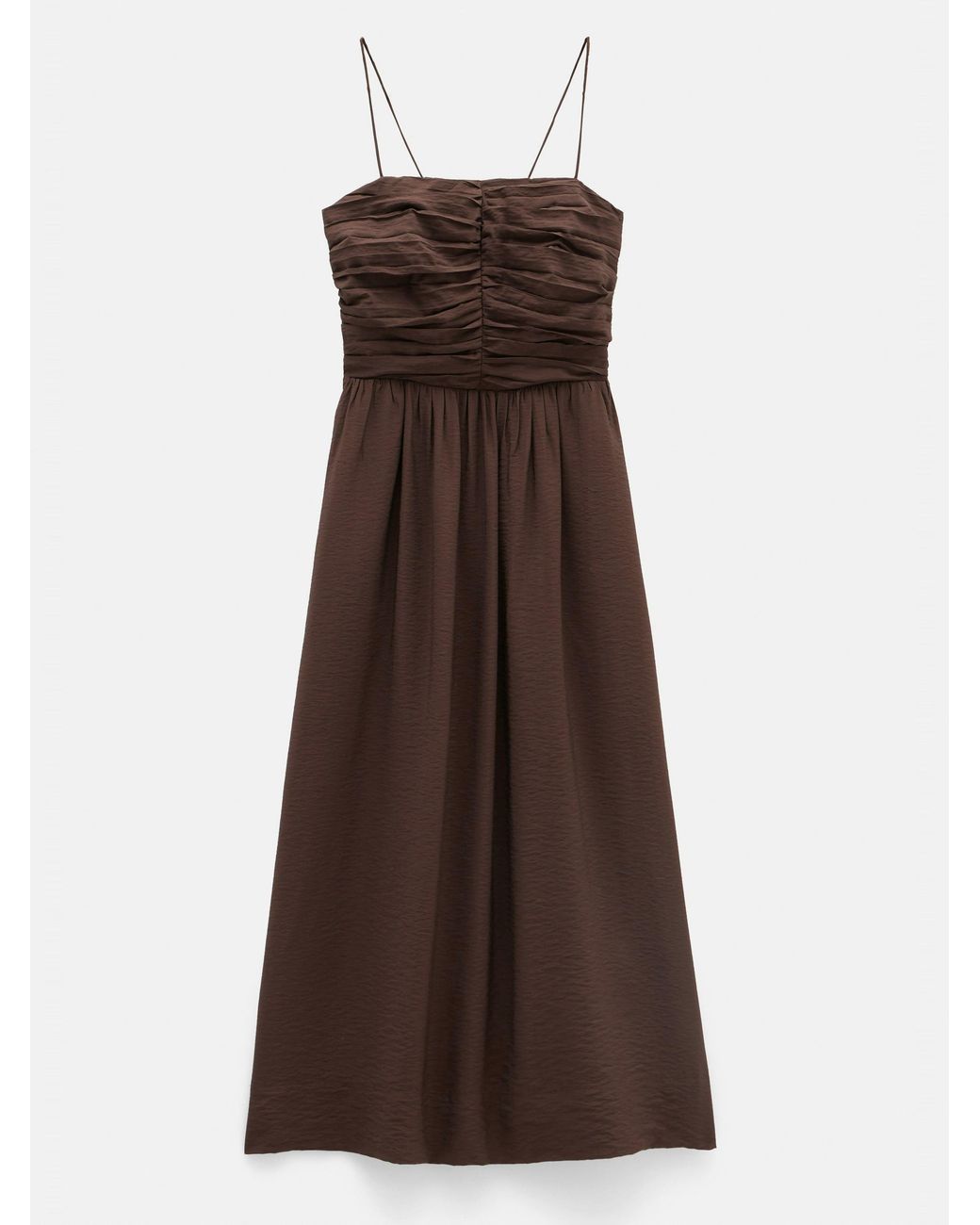 Hush Multicolor Air Flow Strappy Gathered Midi Dress