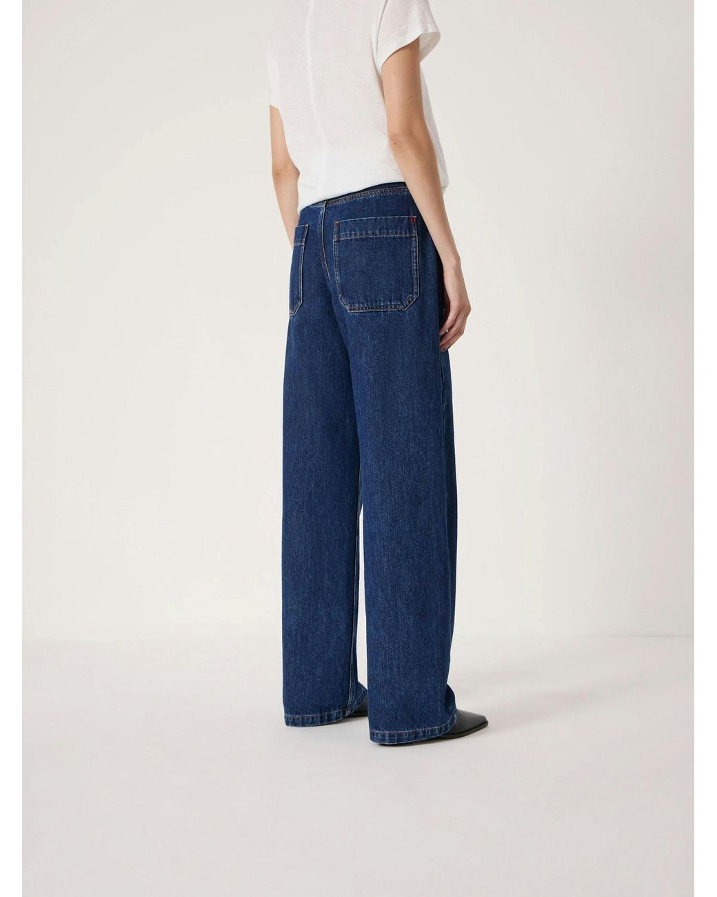 Hush Blue Saskia Straight Seamed Jeans