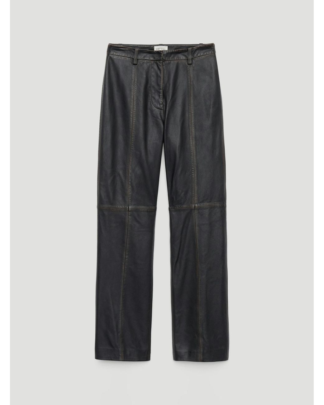 Hush White Eira Slim Leather Trousers