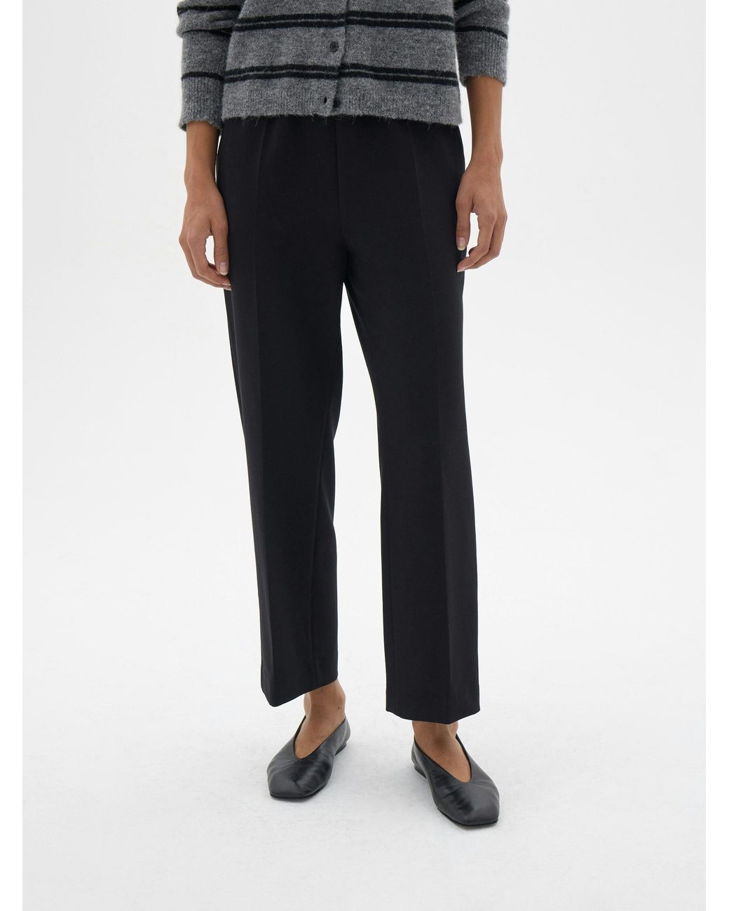 Hush Black Sutton Slim Pull On Trousers