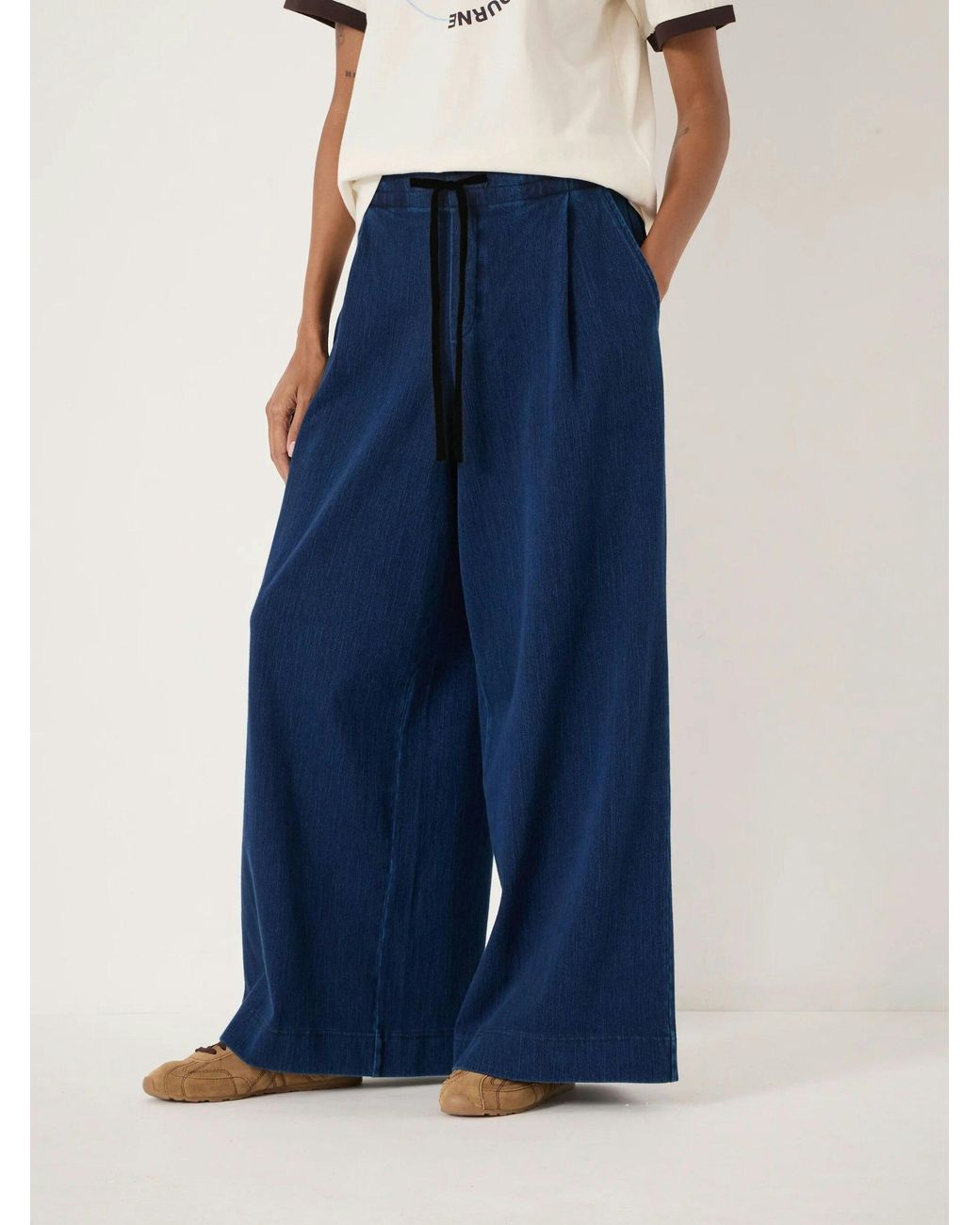 Hush Blue Taylor Jersey Denim Trousers