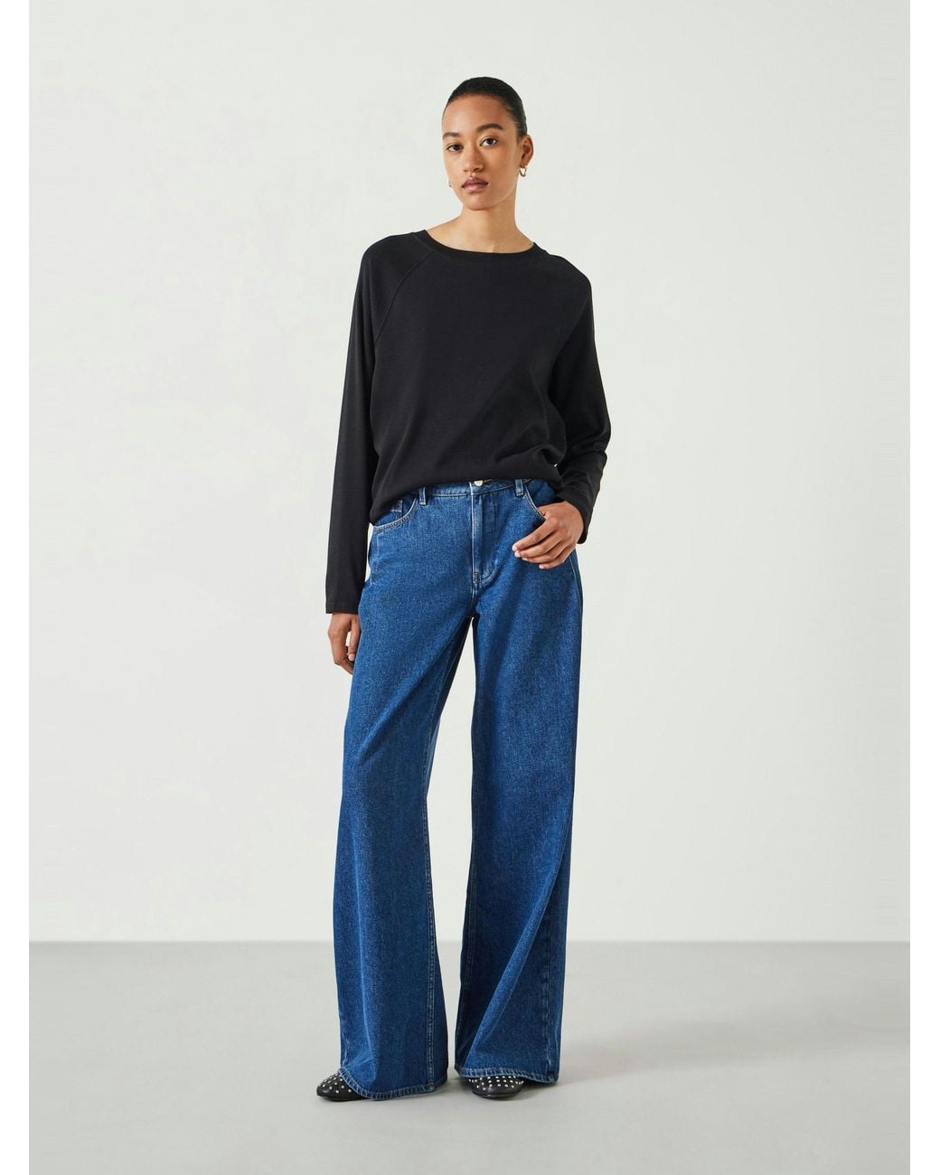 Hush Blue Matilda Cotton Raglan Top