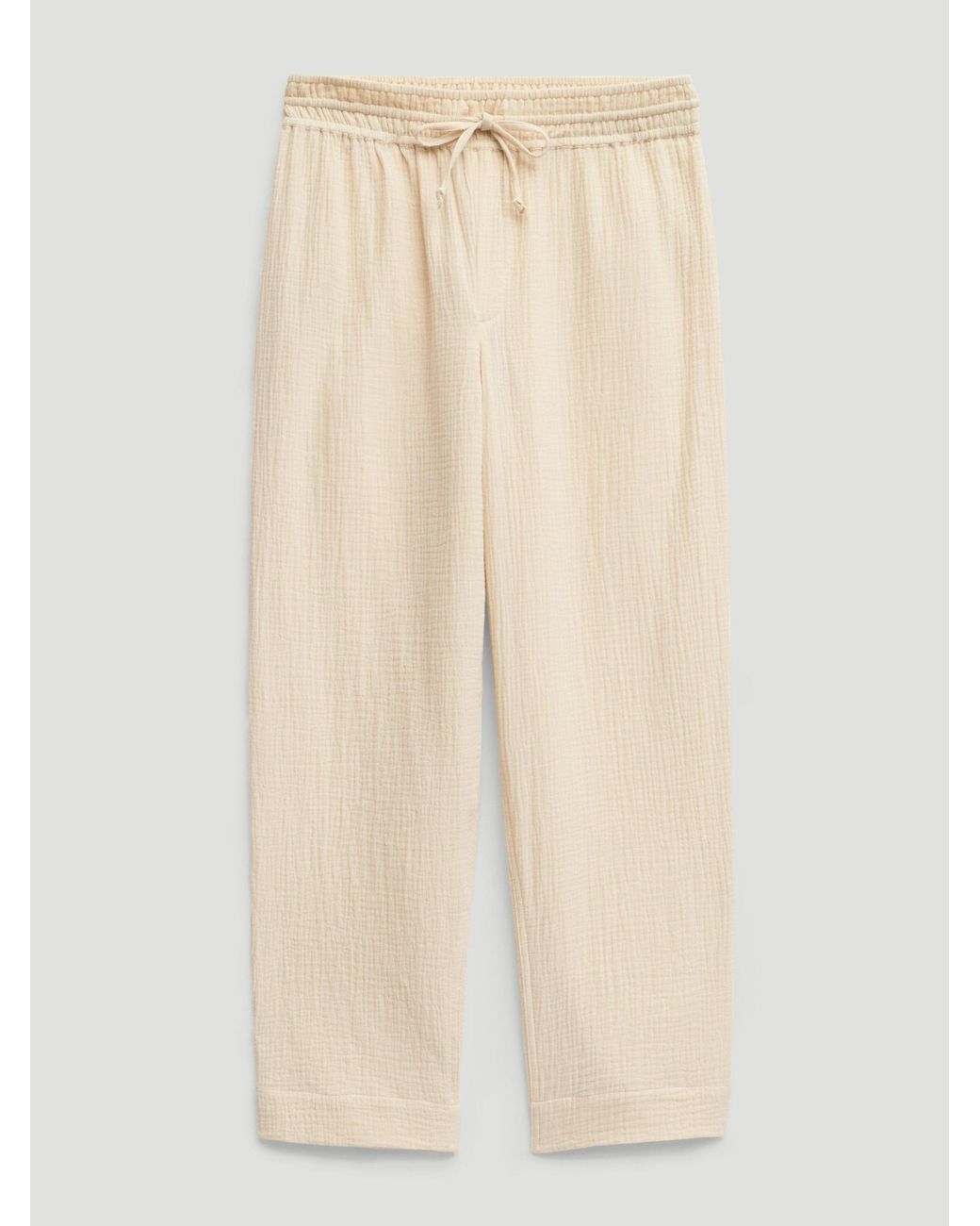 Hush Natural Cotton Cheesecloth Relaxed Easy Trousers