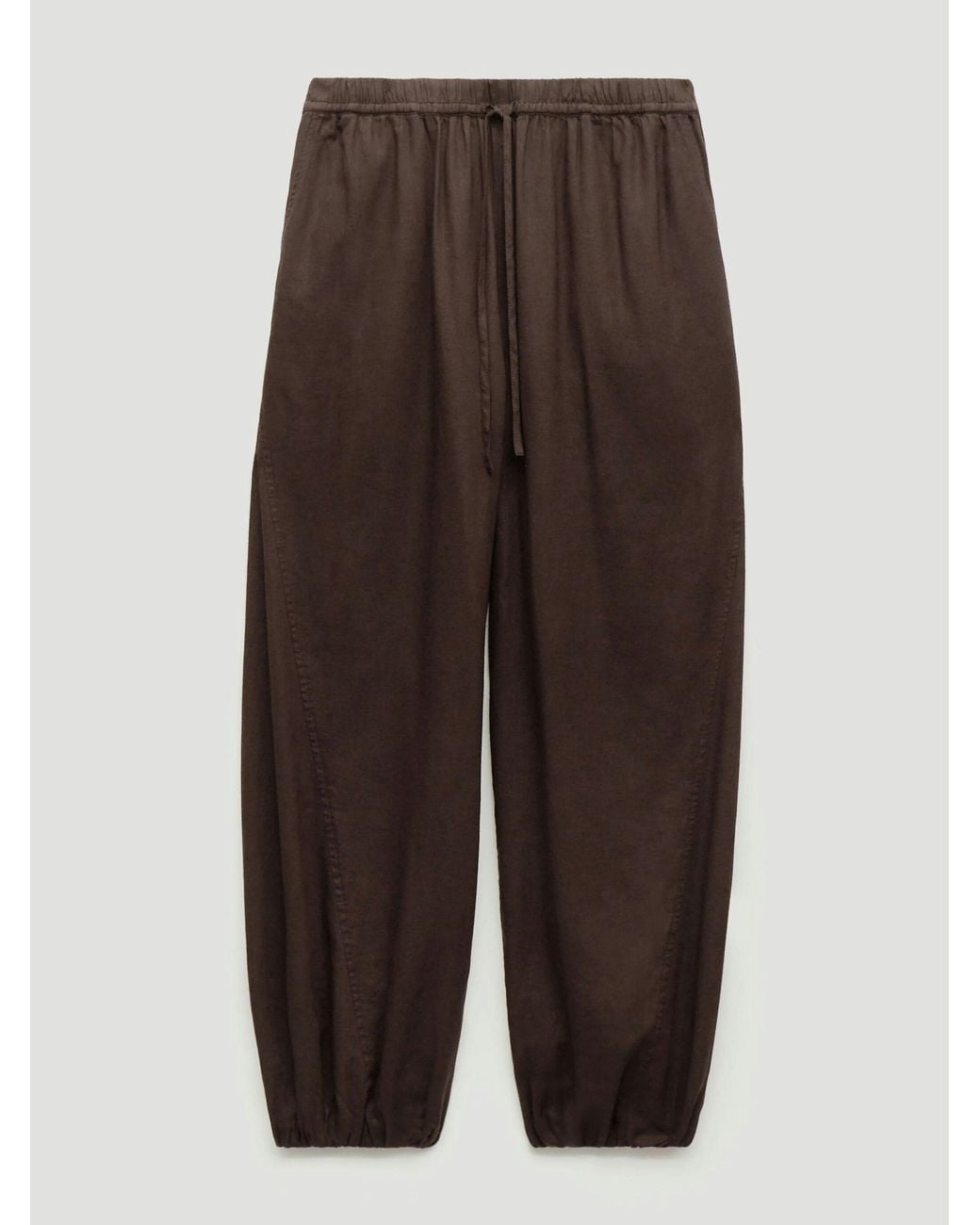Hush Natural Tove Linen Balloon Beach Trousers