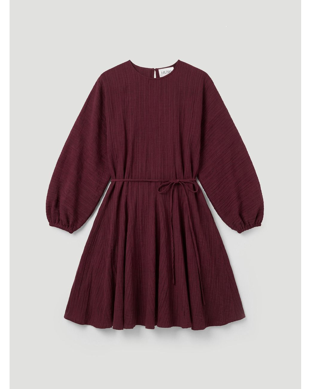 Hush Red Thorne Godet Skirt Mini Dress