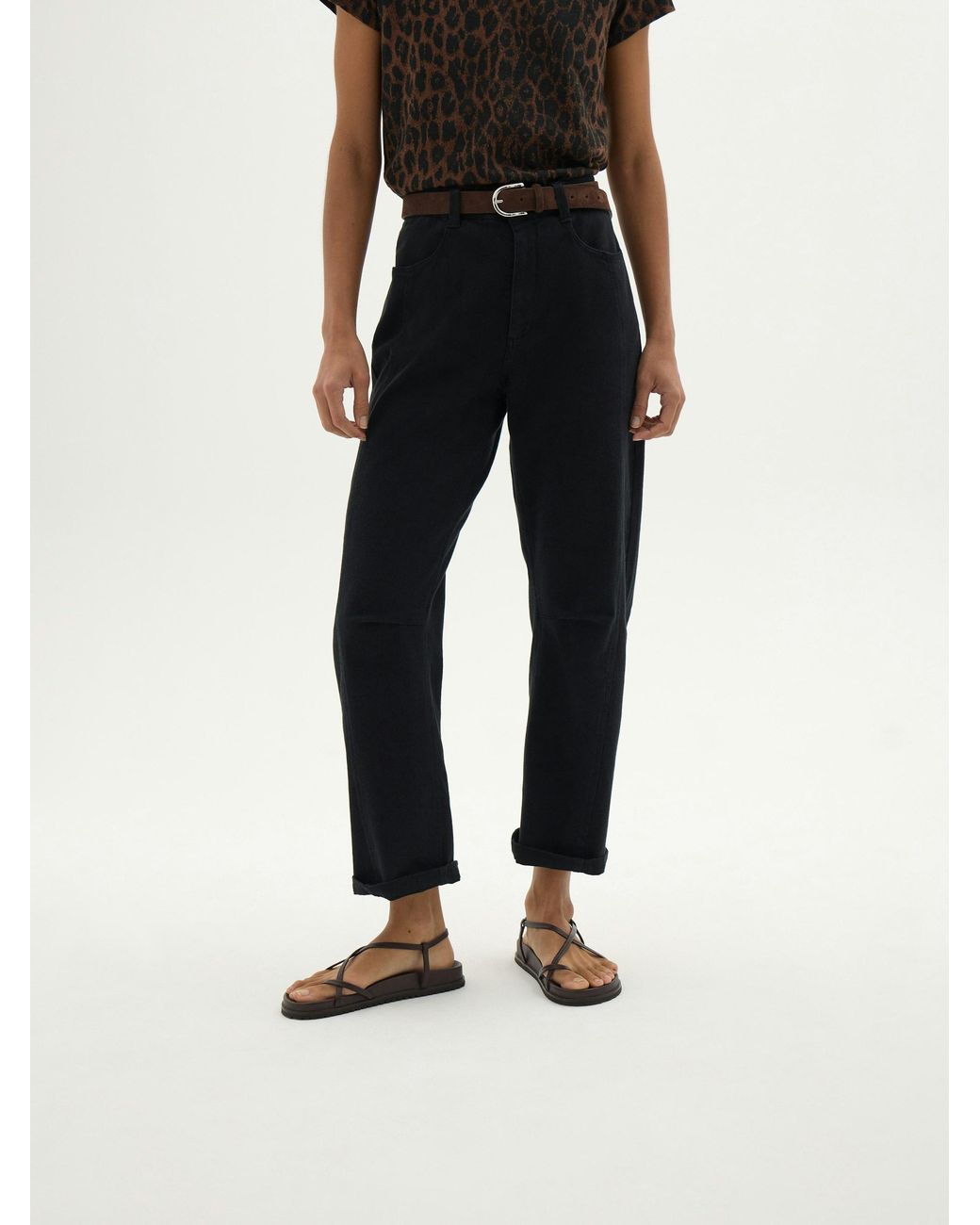Hush Multicolor Cordi Twill Barrel Leg Trousers