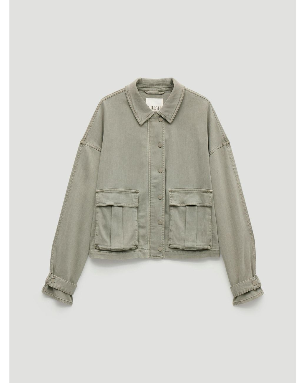 Hush Natural Melinda Supersoft Relaxed Utility Jacket