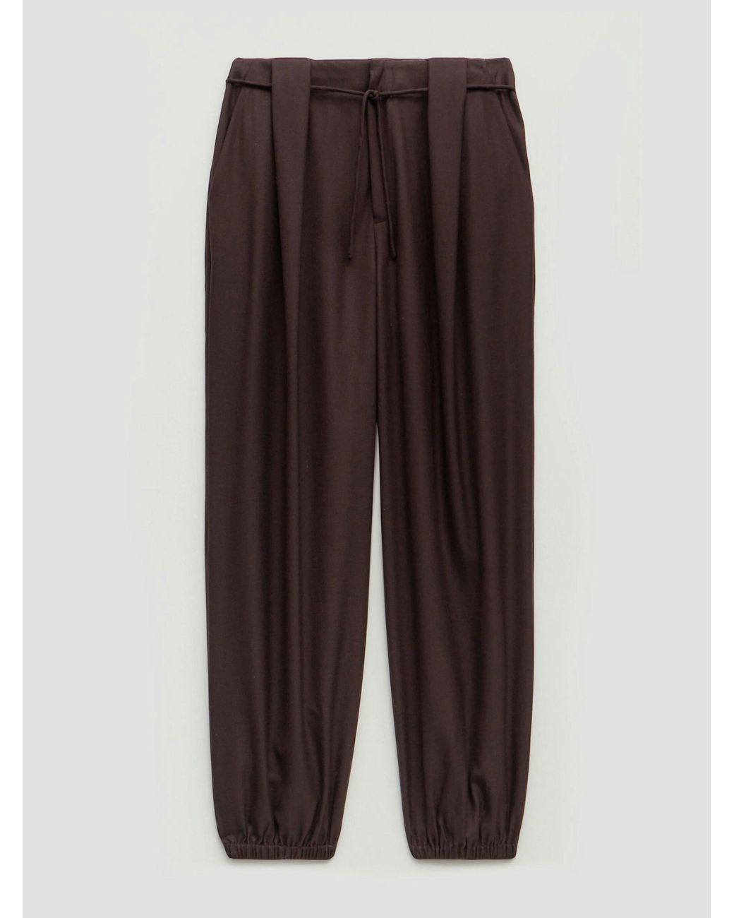 Hush Multicolor Adena Bubble Hem Wool Blend Trousers