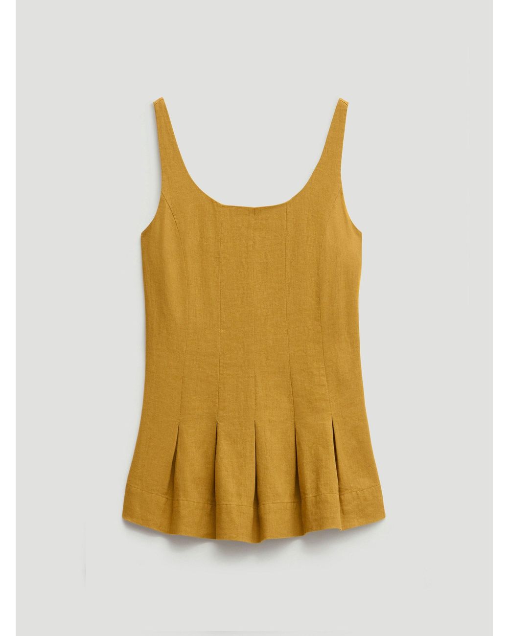 Hush Natural Zendie Linen Blend Waisted Top