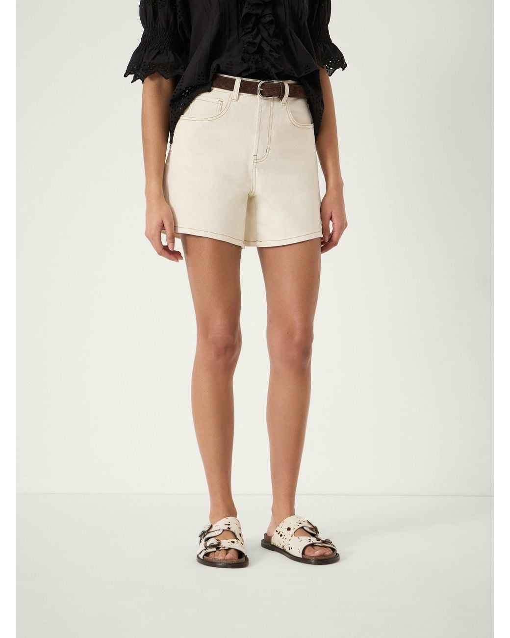 Hush Natural Essential Denim Shorts