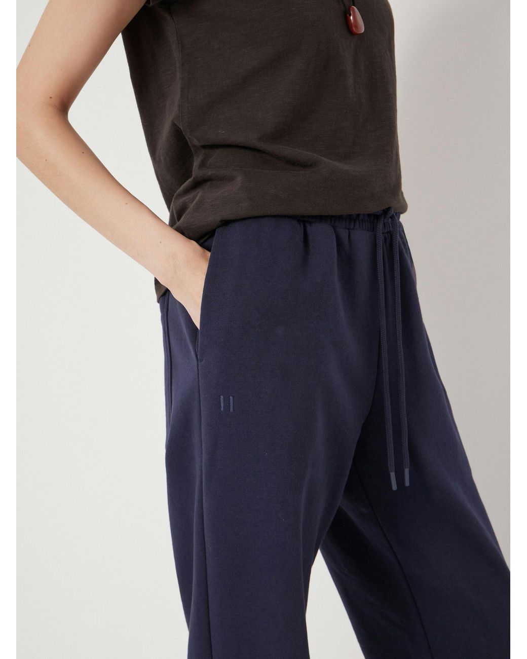 Hush Blue Alyna Pocket Detail Relaxed Joggers