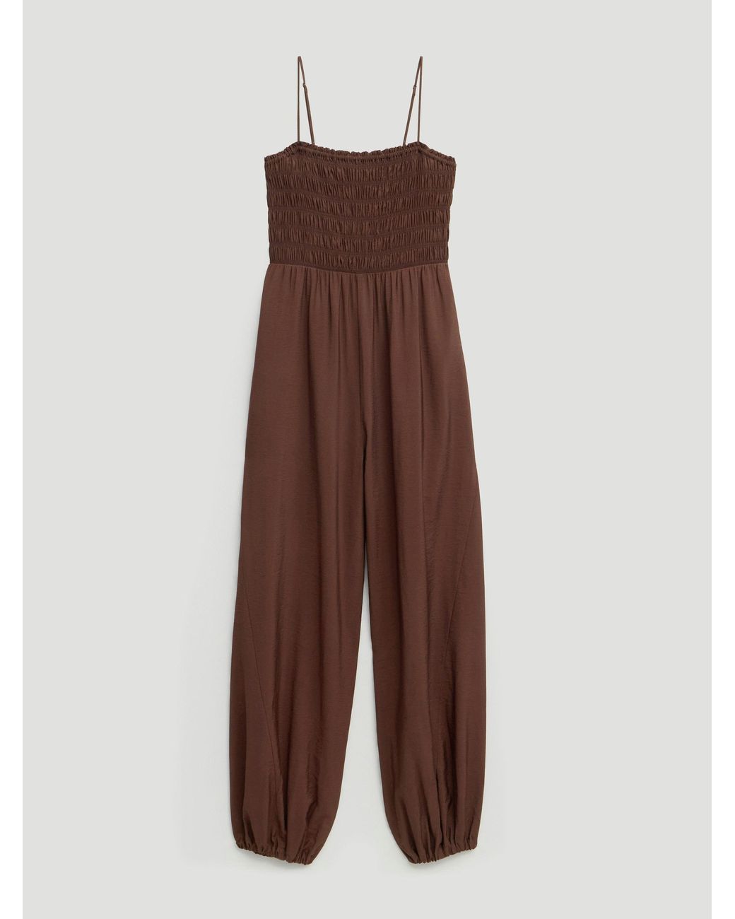 Hush Natural Vita Strappy Bubble Hem Jumpsuit