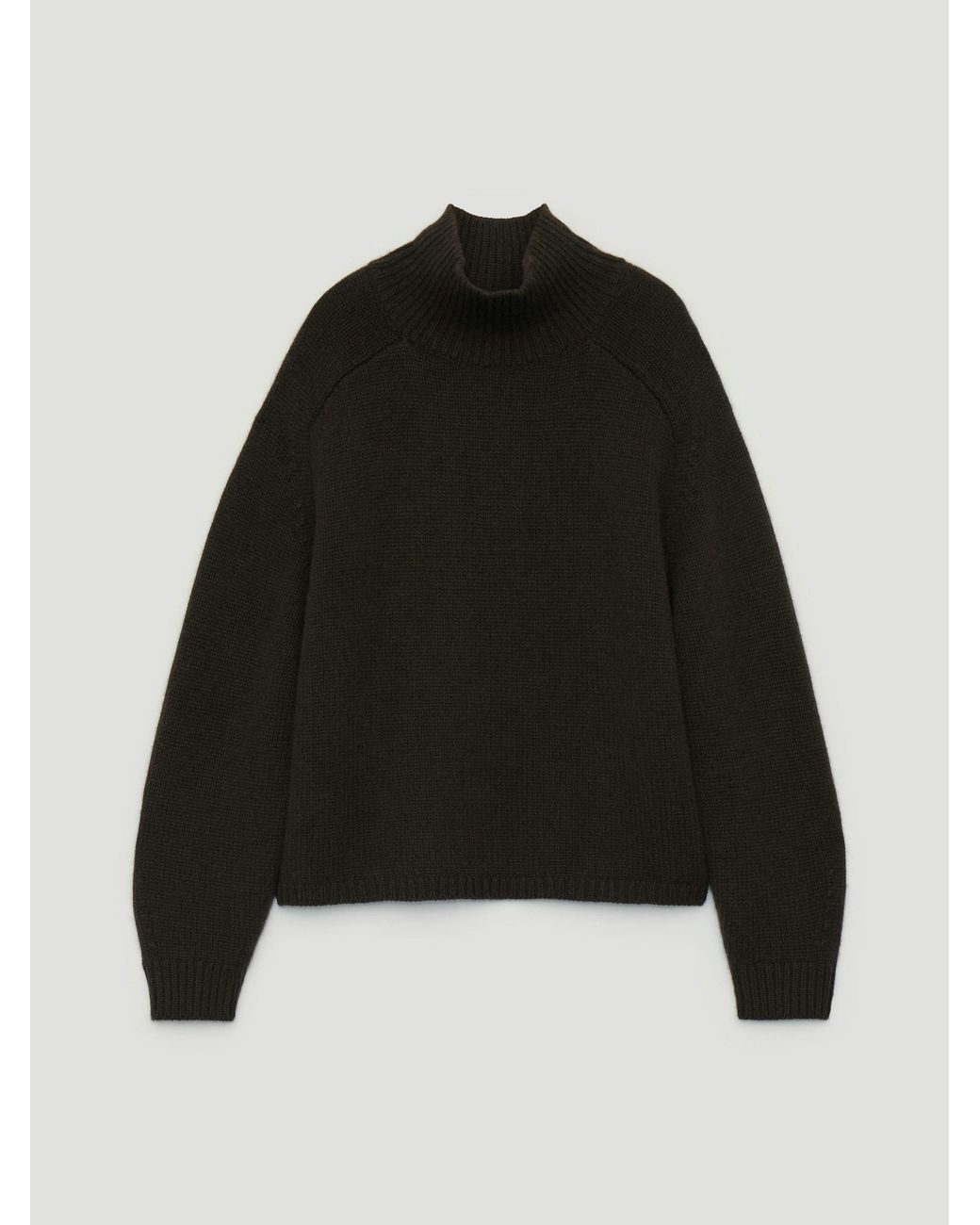 Hush Black Cora Cashmere Funnel Jumper
