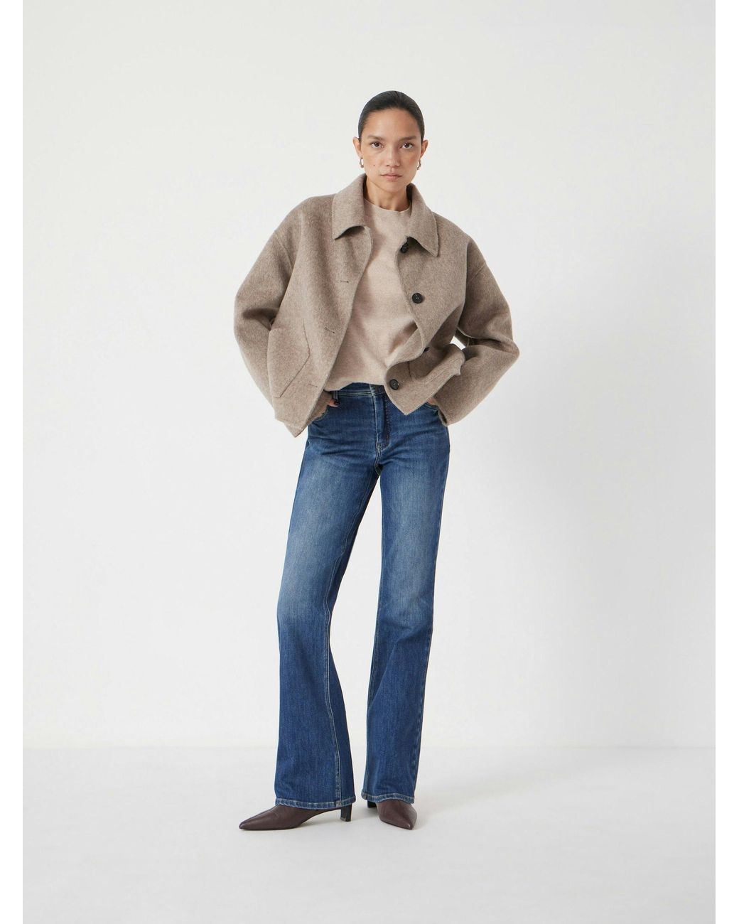 Hush Blue Eliana Mid Rise Bootcut Jeans
