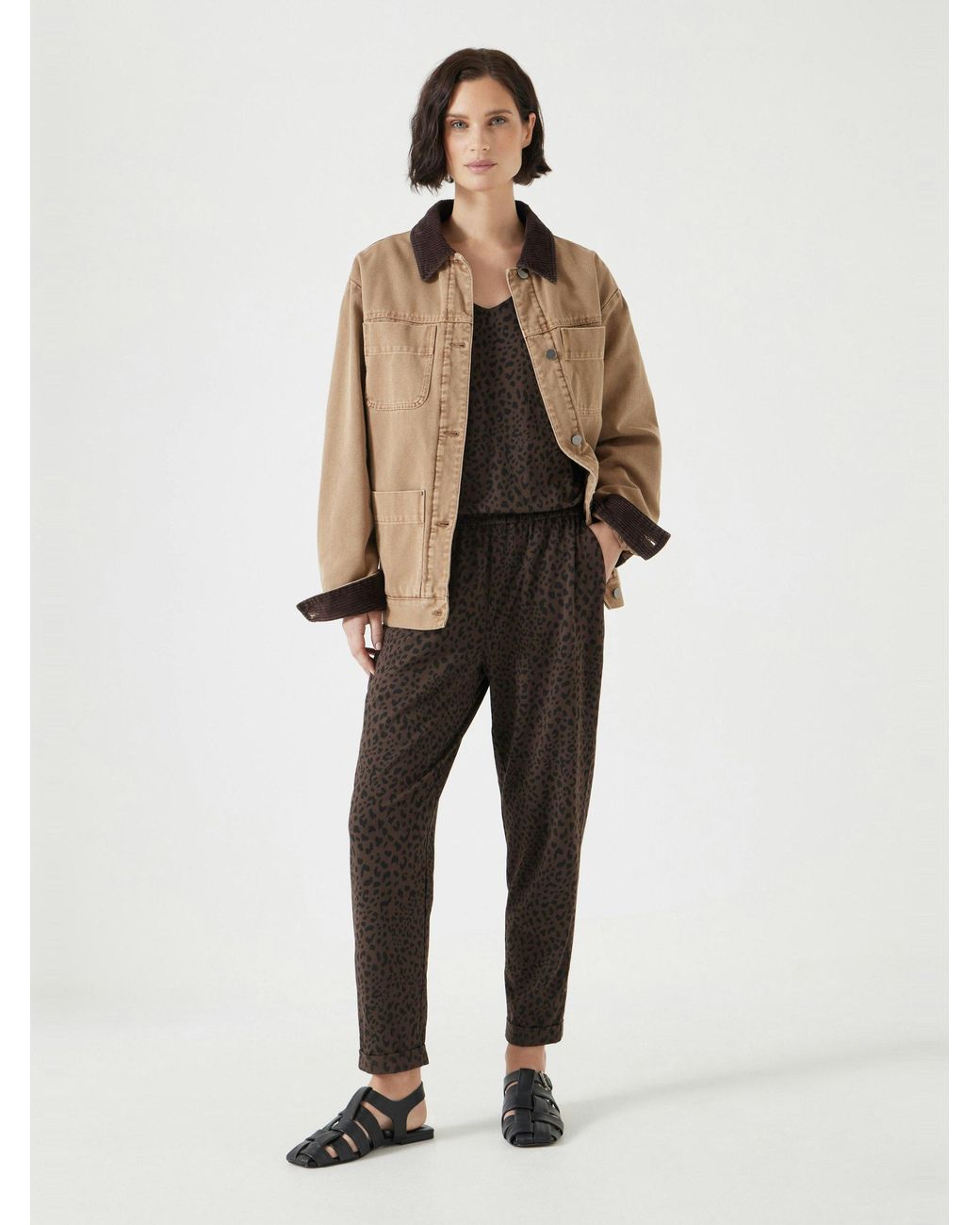 Hush Natural Cropped Jersey Jumpsuit