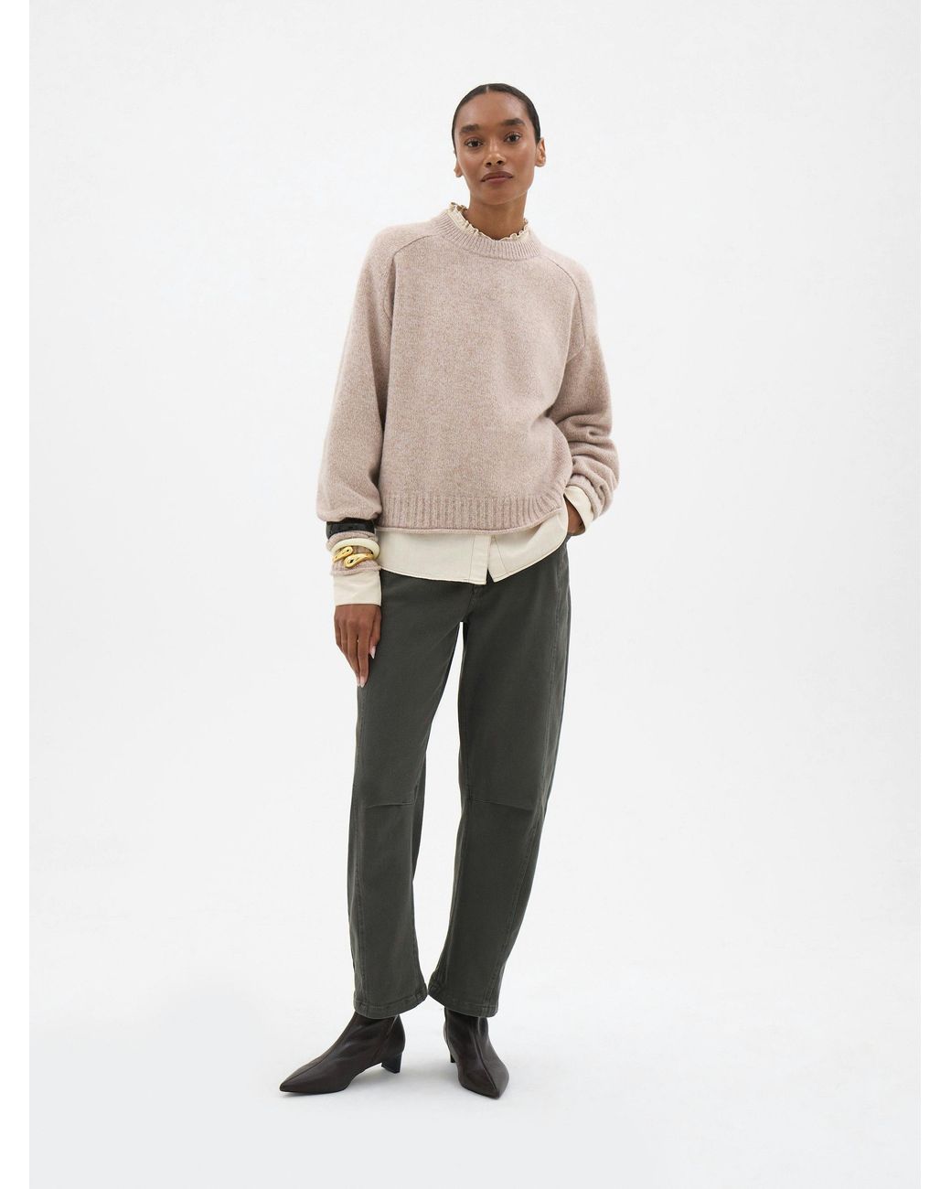 Hush Natural Nina Merino Wool Jumper