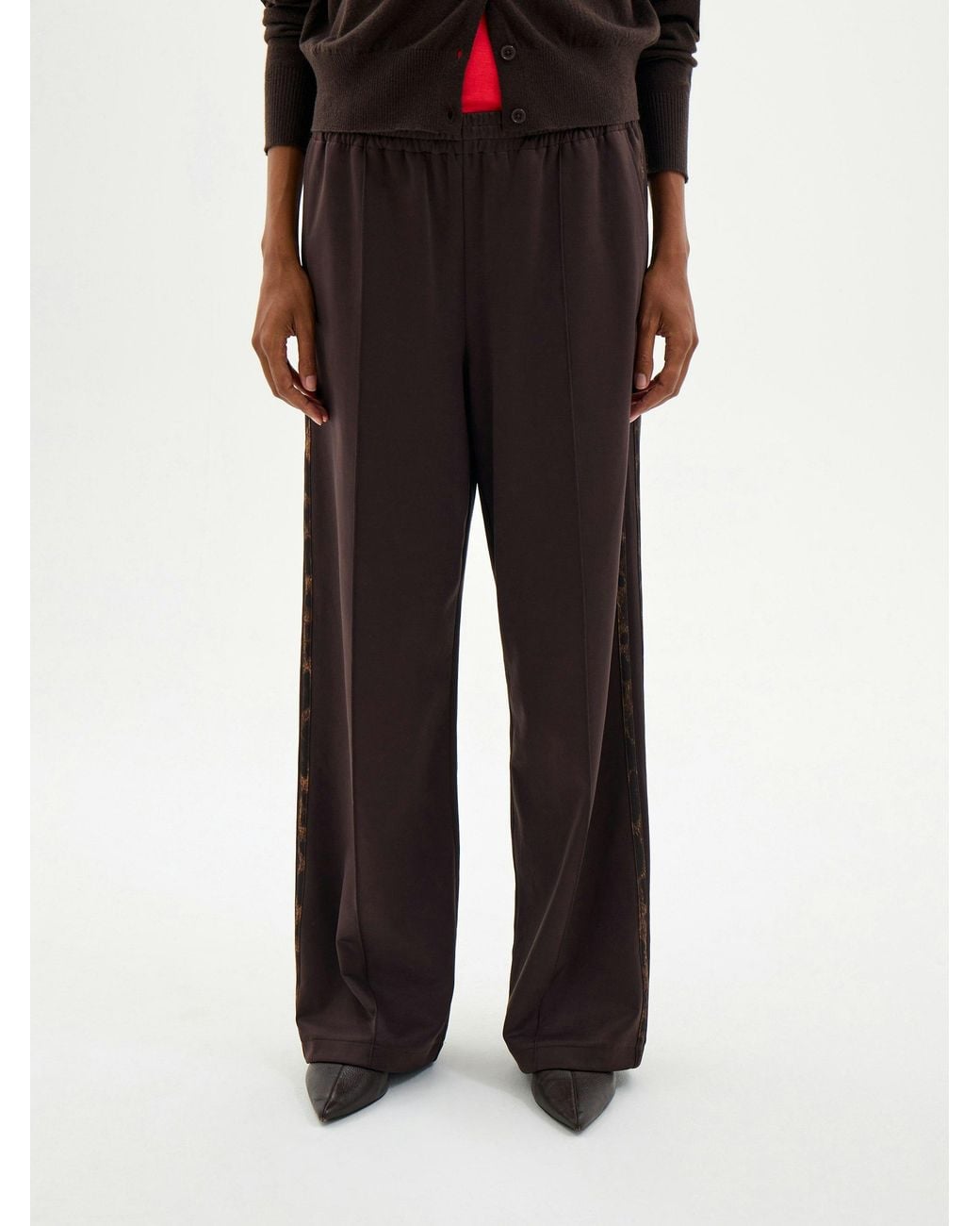 Hush Red Harrison Animal Print Straight Leg Joggers