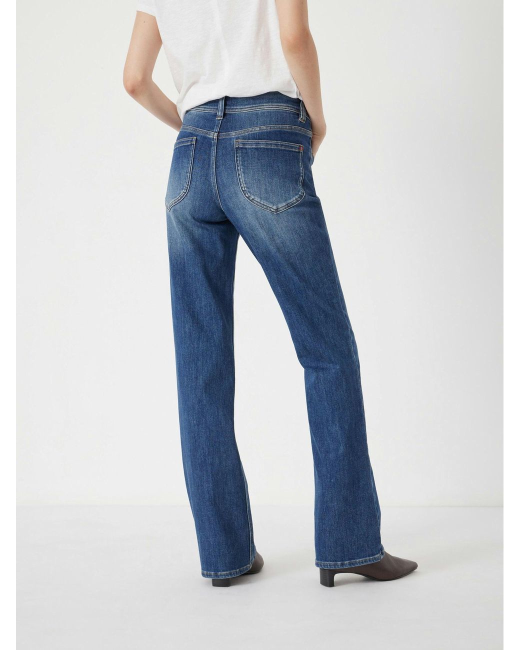 Hush Blue Eliana Mid Rise Bootcut Jeans