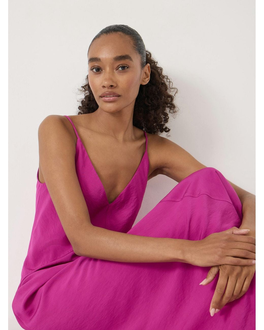 Hush Pink Celine Maxi Slip Dress