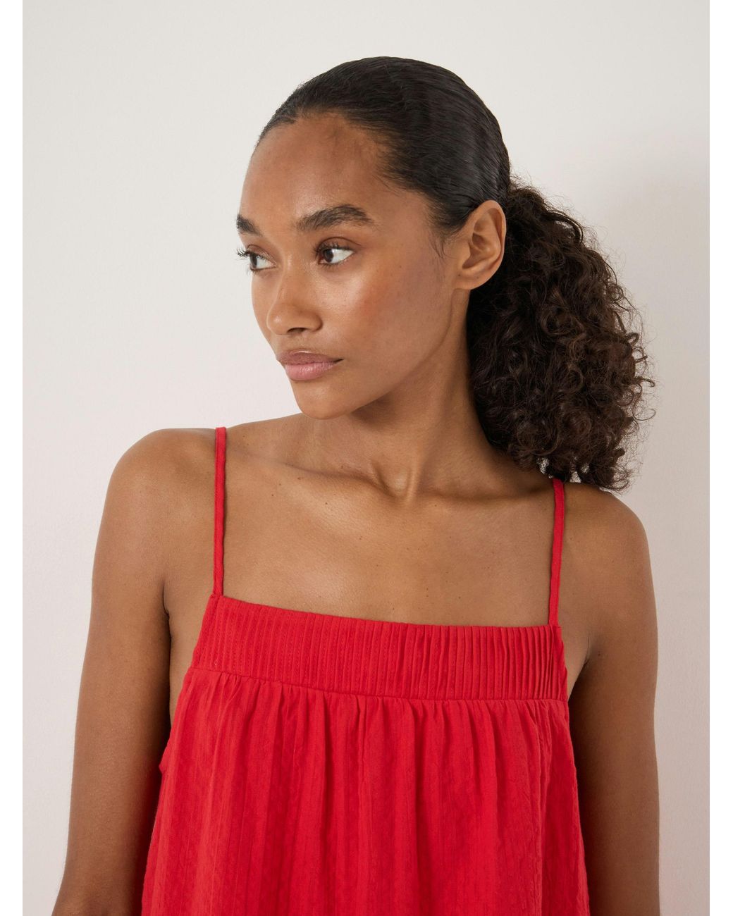 Hush Red Carmen Seersucker Beach Mini Dress