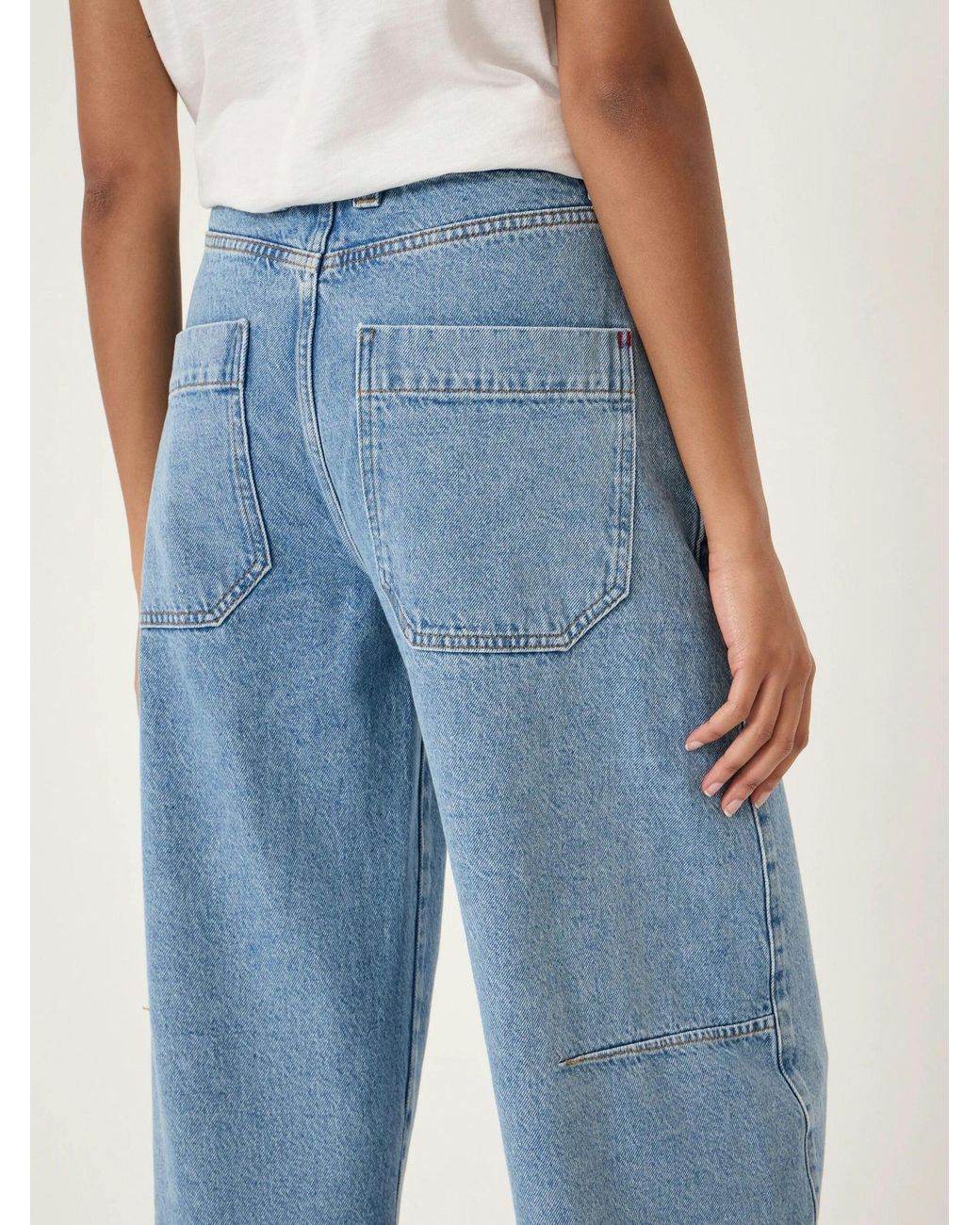 Hush Blue Bree Horseshoe Barrel Leg Jeans