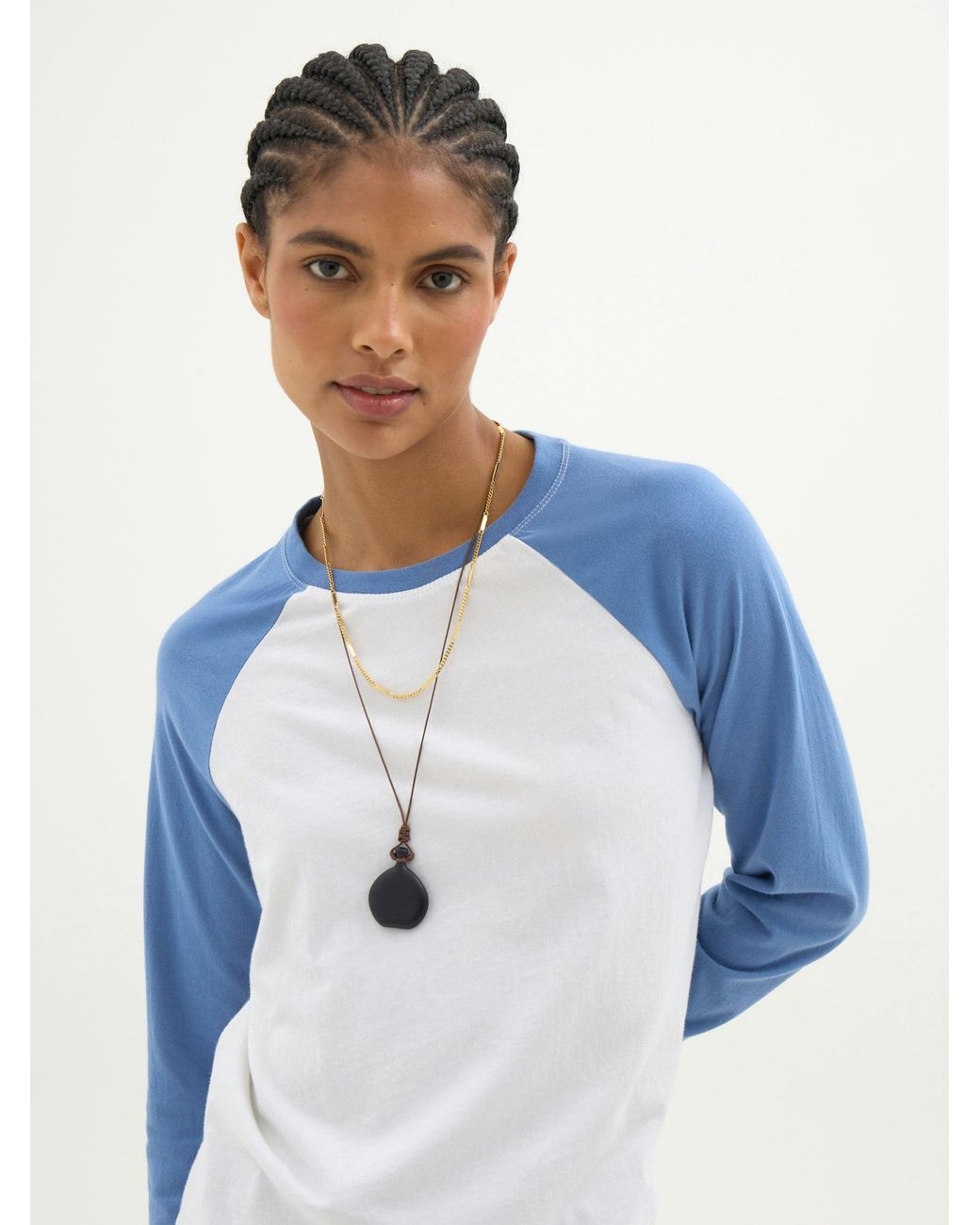 Hush Blue Blake Baseball Long Sleeve T-Shirt