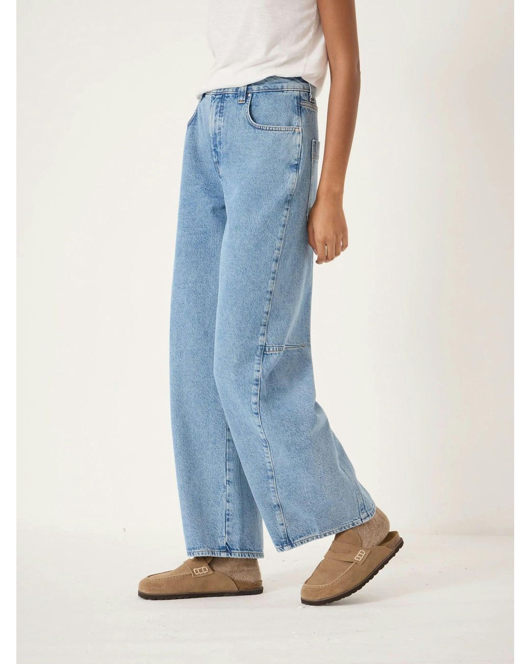 Hush Blue Bree Horseshoe Barrel Leg Jeans