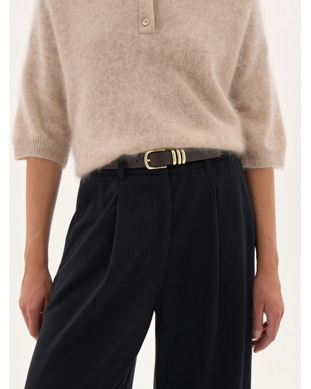 Hush Blue Rian Premium Jersey Tailored Trousers