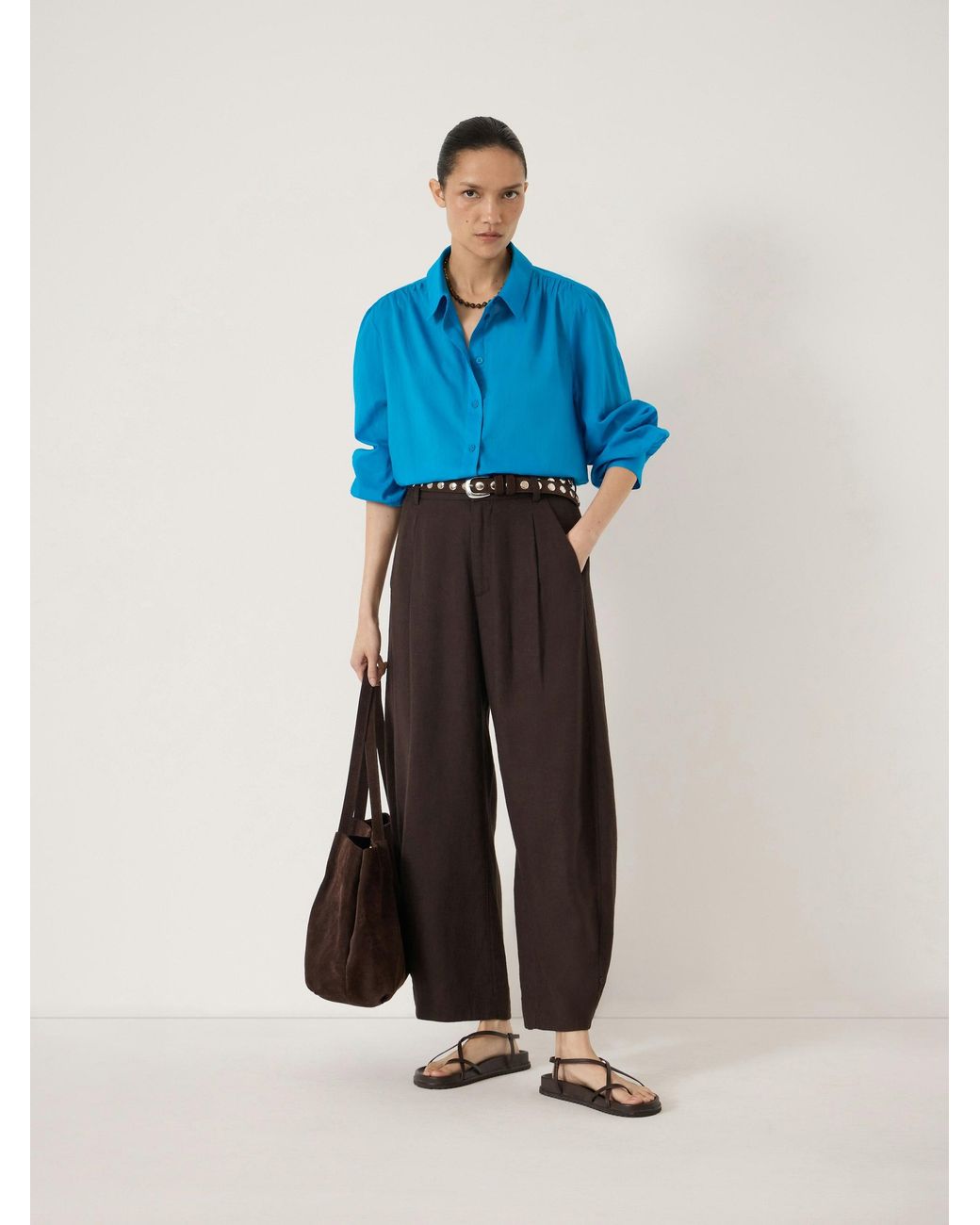 Hush Blue Dakota Cotton Voile Shirt