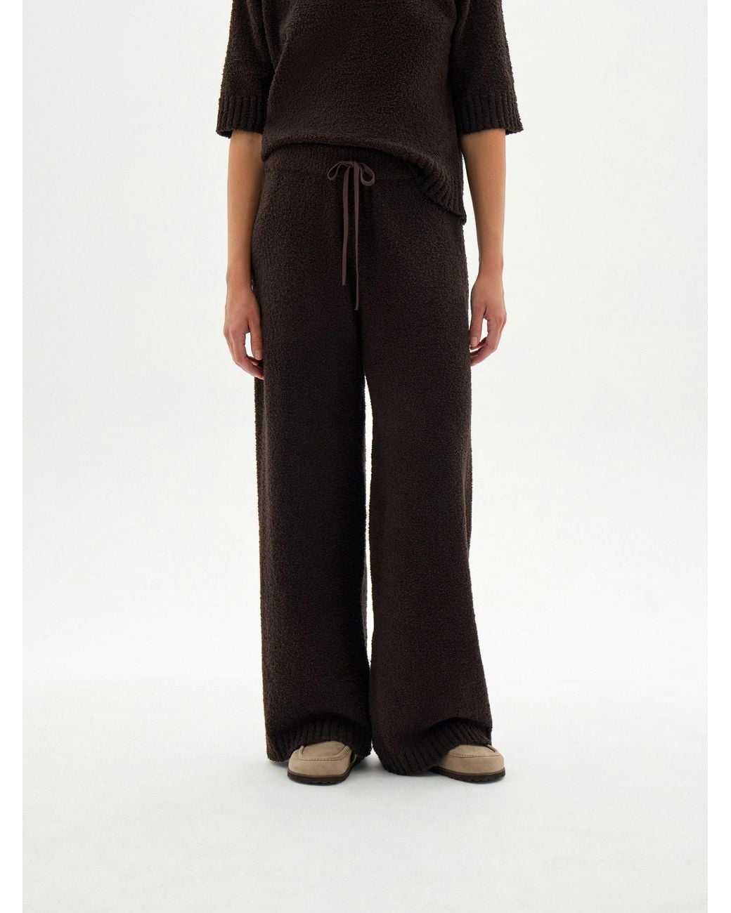 Hush Black Daphne Lux Supersoft Wide Leg Trousers