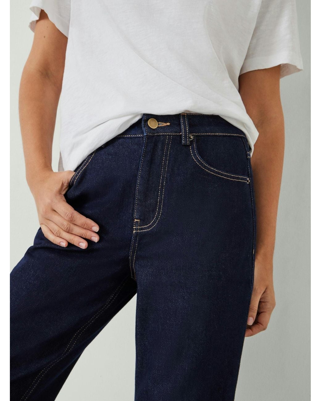 Hush Blue Alexa Straight Leg Jeans