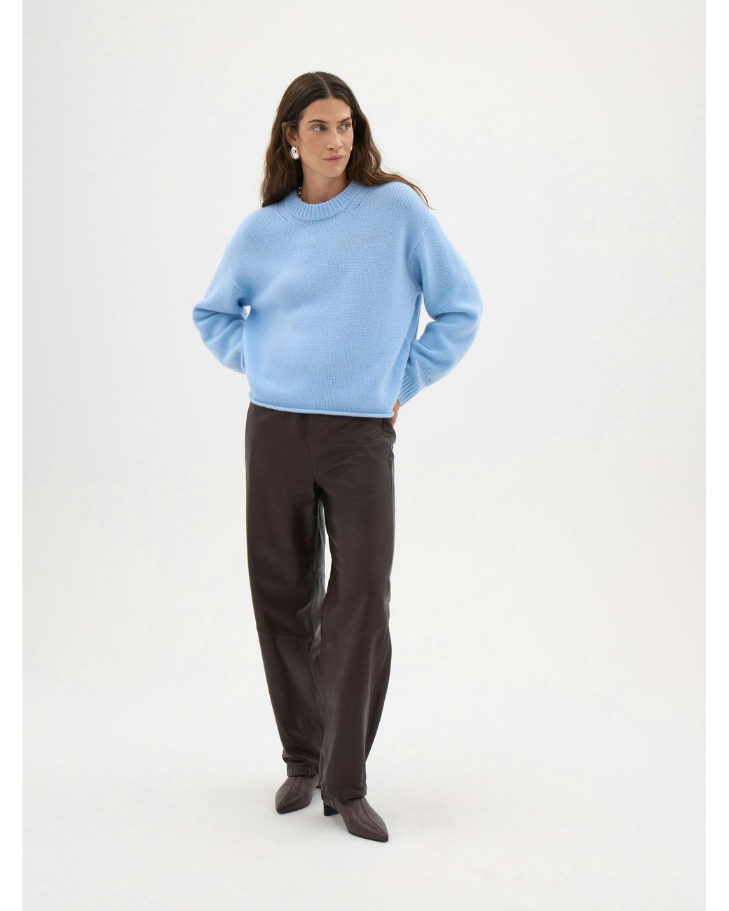 Hush Blue Carrie Chunky Cashmere Jumper