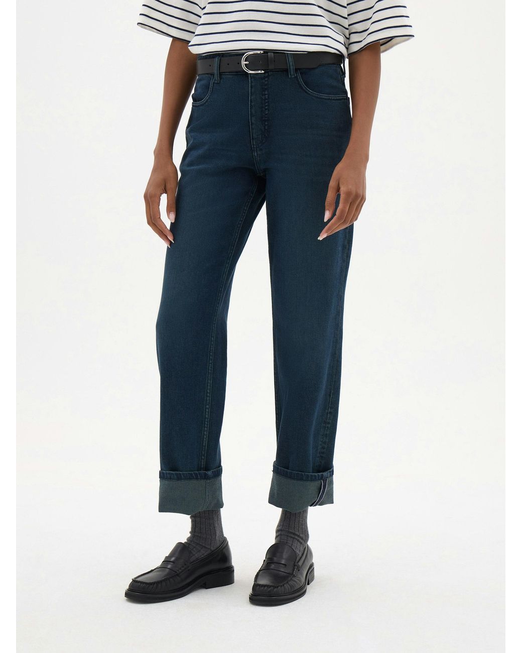 Hush Blue Agnes 2.0 Turn Up Jeans