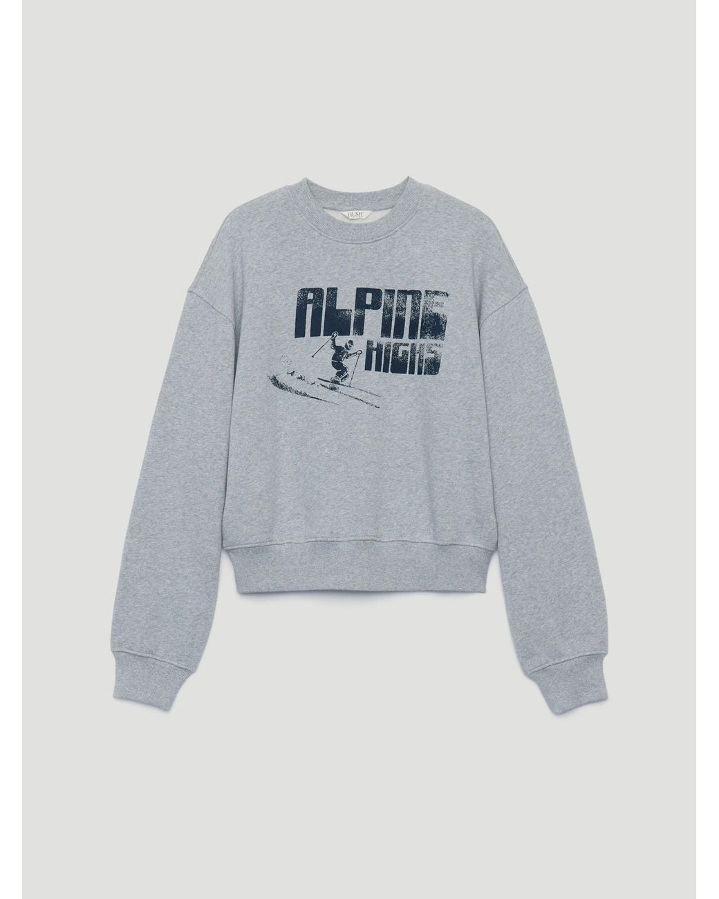 Hush Blue Alpine Highs Graphic Shrunken Sweatshirt