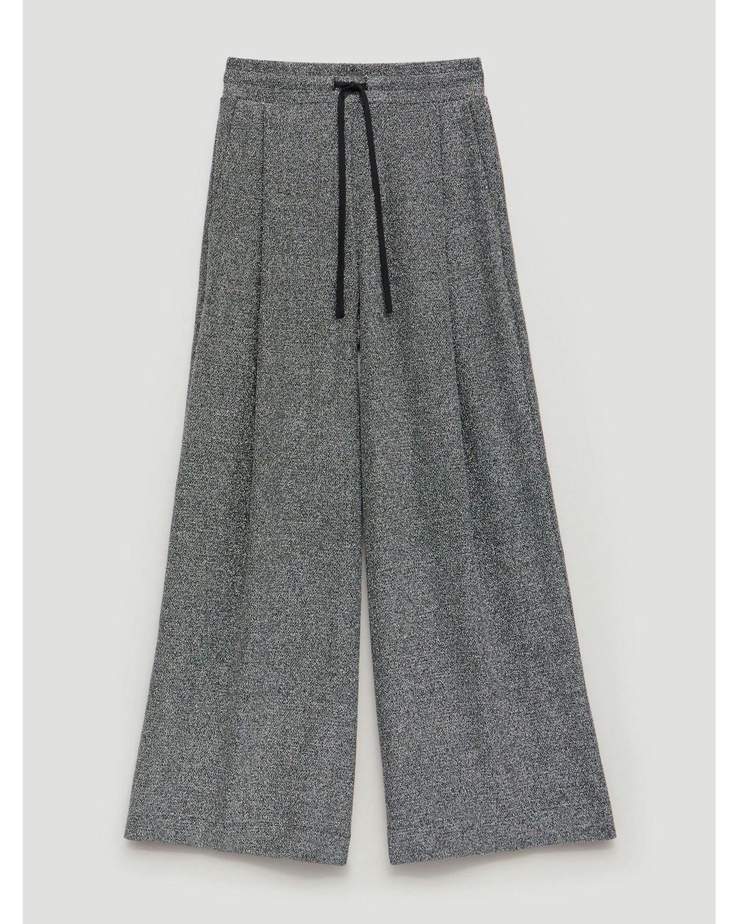 Hush Gray Taylor Metallic Wide Leg Trousers