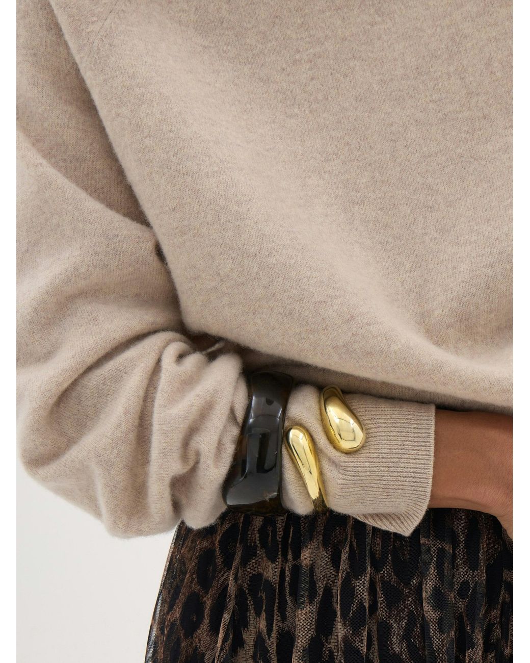 Hush Natural Neutral Anastasia Brushed Merino Wool Jumper