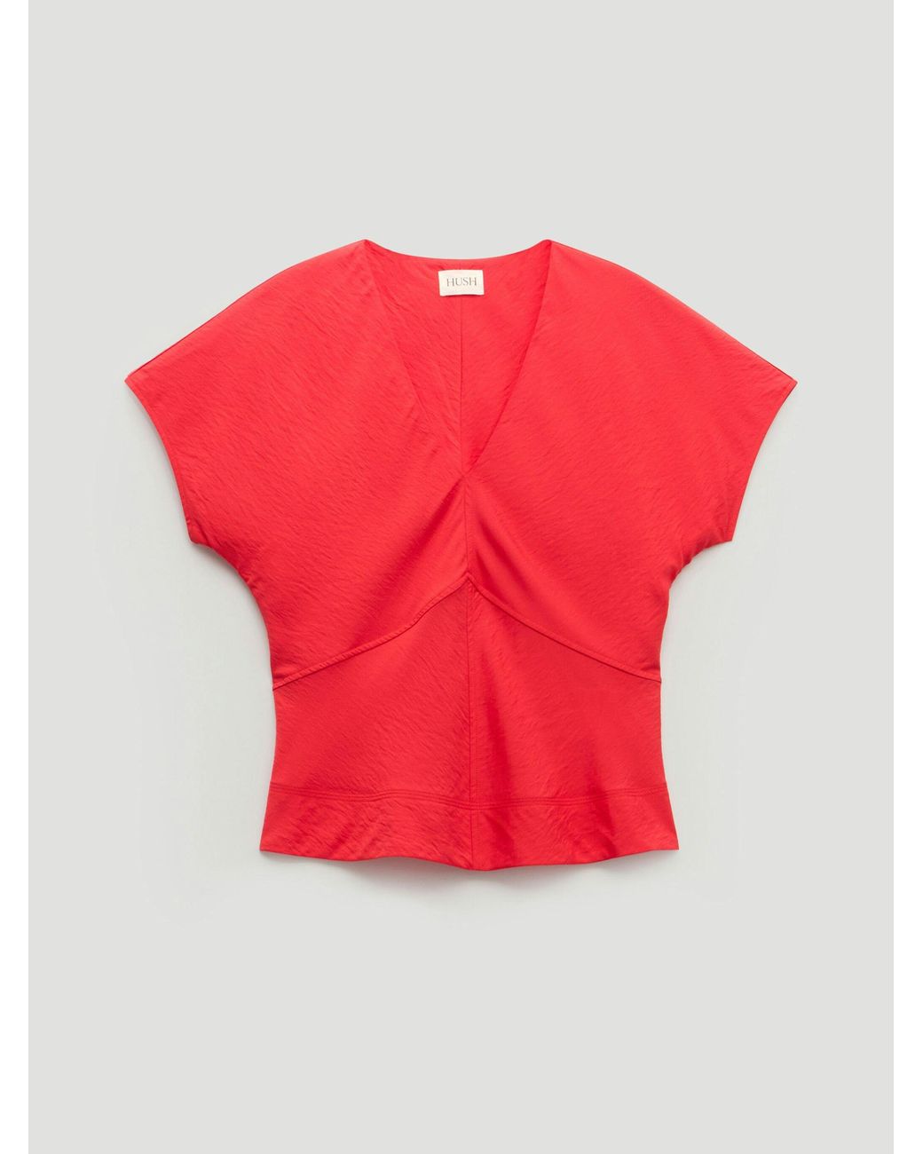 Hush Red Grace Short Sleeve Top